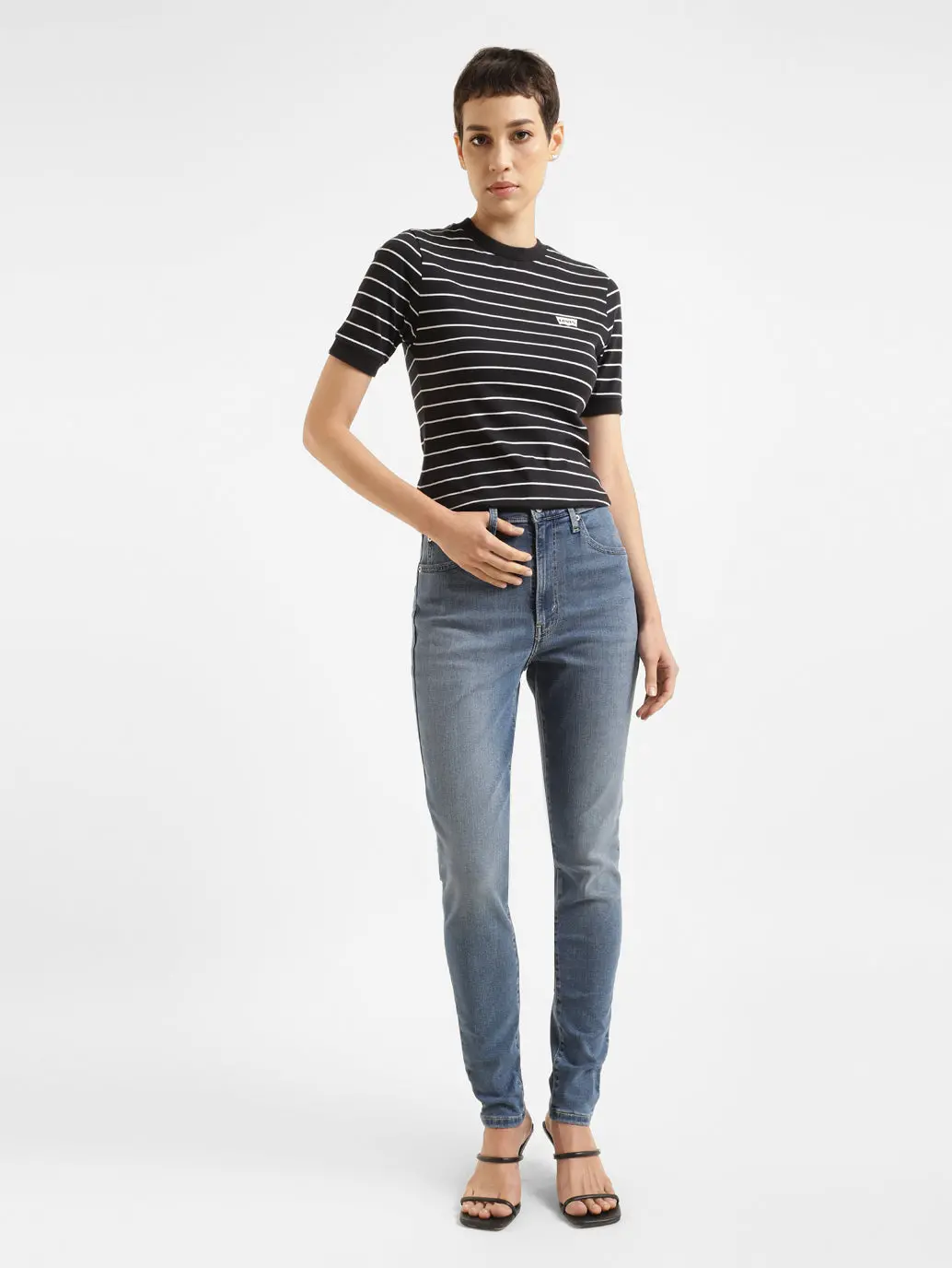 Women's Striped Regular Fit T-Shirt 2