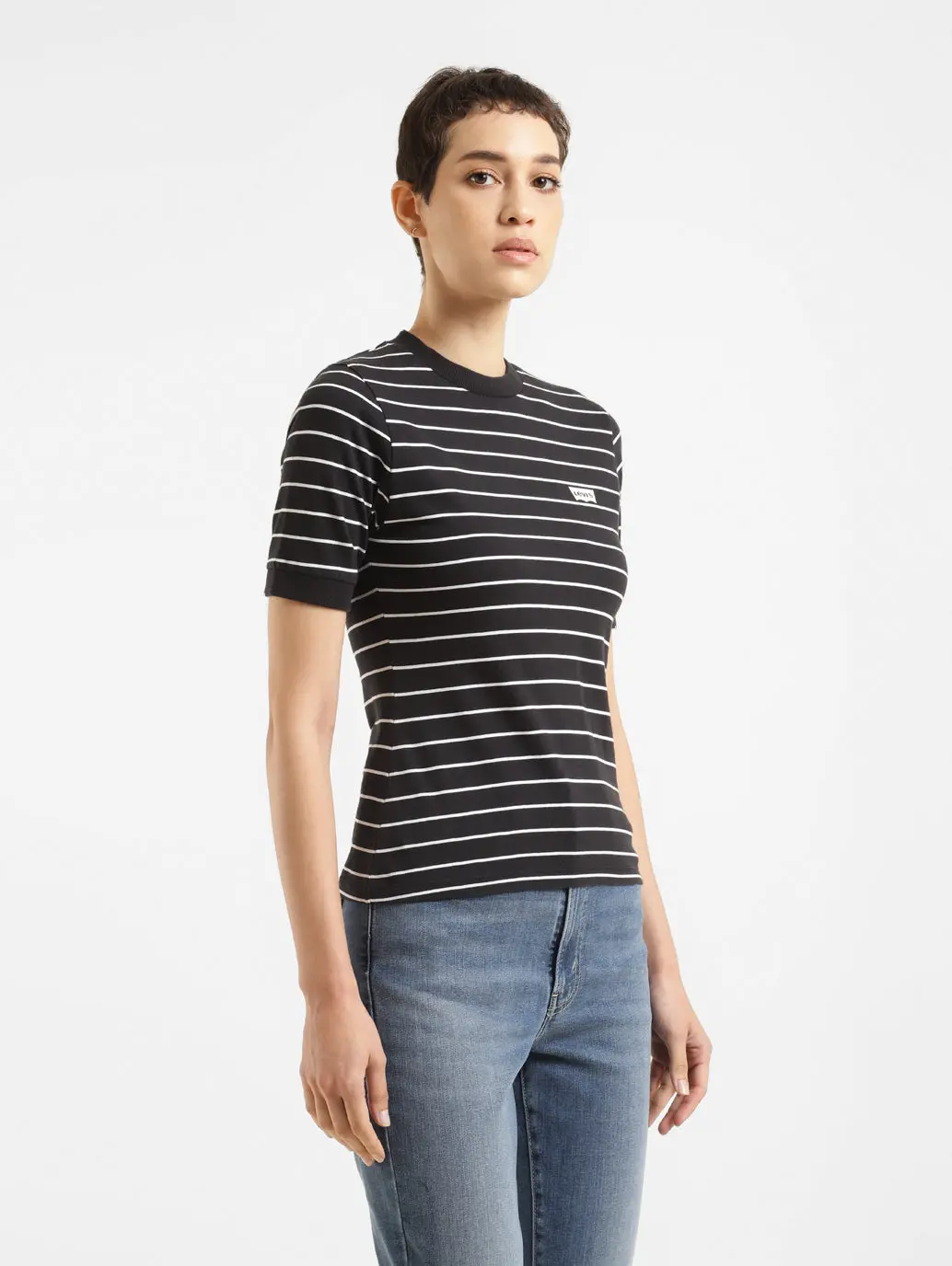 Women's Striped Regular Fit T-Shirt 4