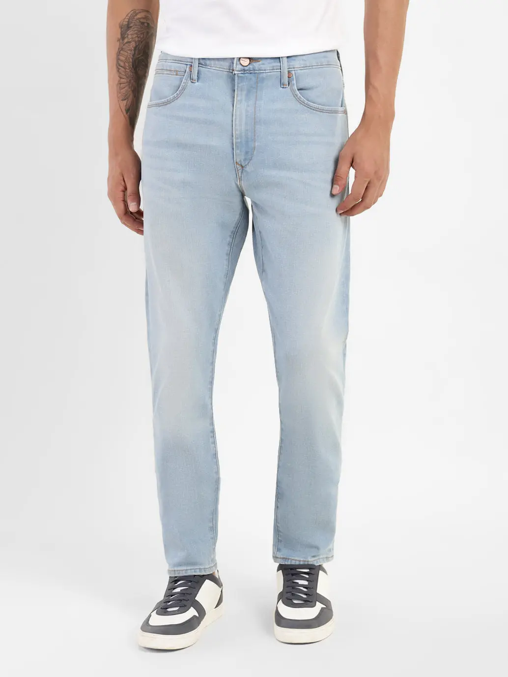 Men's Redloop 512 Blue Slim Tapered Fit Mid Rise Jeans 1