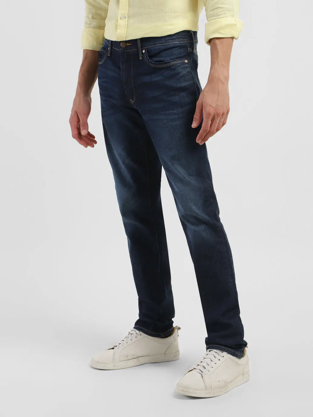 Men's Redloop 511 Blue Slim Fit Mid Rise Jeans 5