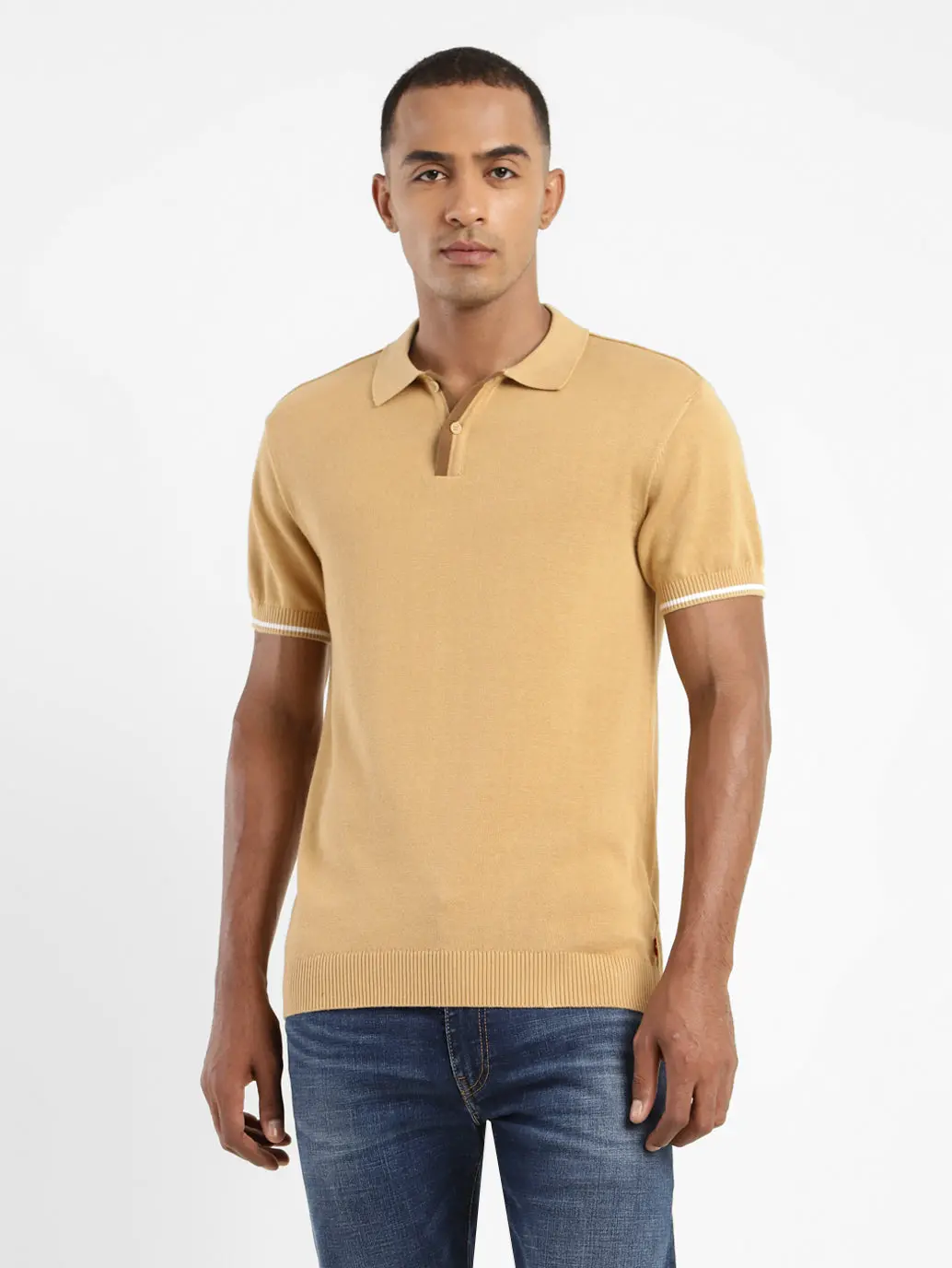 Men's Solid Polo T-Shirt 1