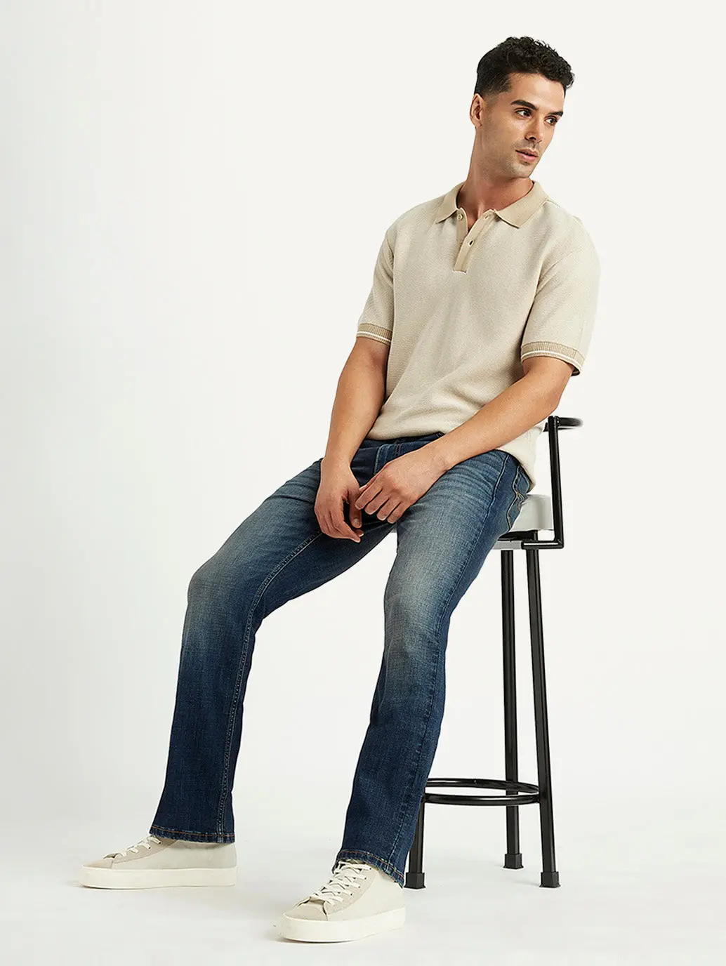 Men's Solid Slim Fit Polo T-Shirt 1