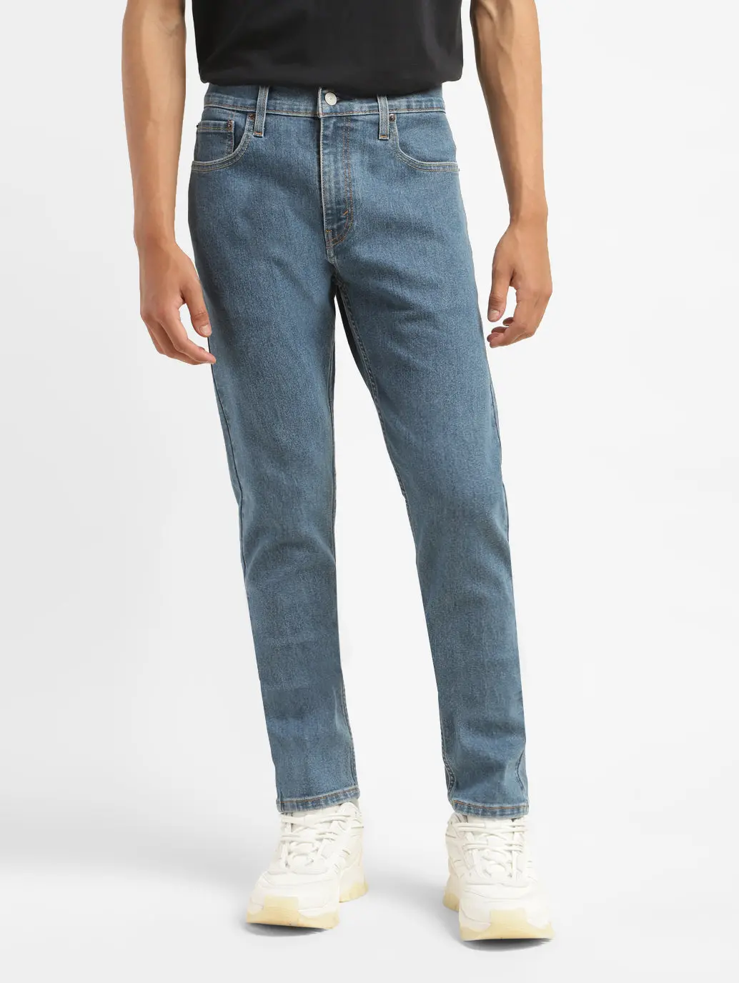 Men's 512 Blue Slim Tapered Fit Mid Rise Jeans 1
