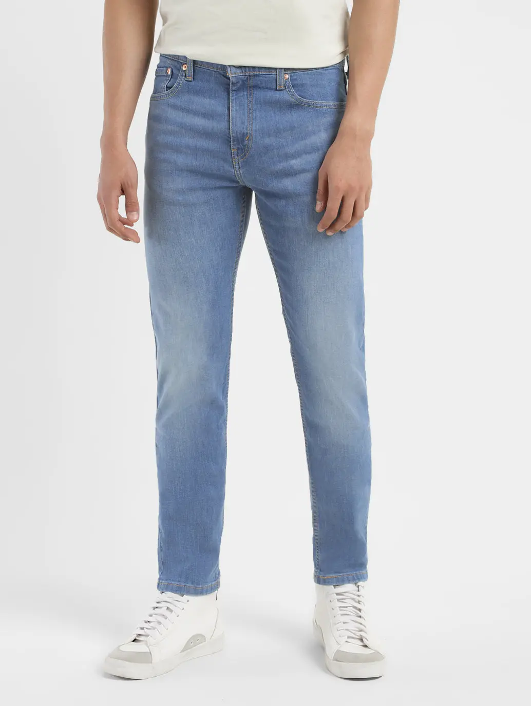 Men's 512 Blue Slim Tapered Fit Mid Rise Jeans 1