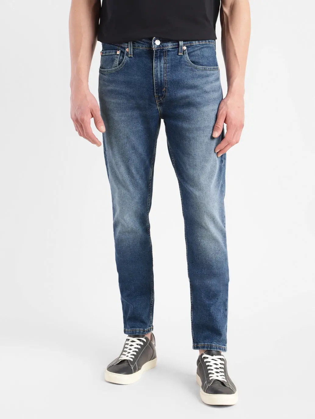 Men's 512 Blue Slim Tapered Fit Mid Rise Jeans 1