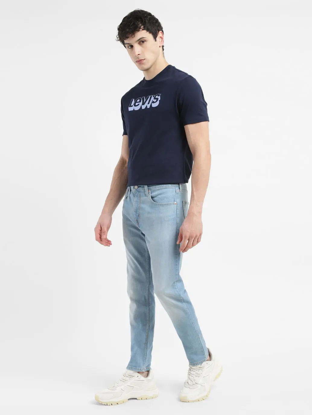 Men's 512 Blue Slim Tapered Fit Mid Rise Jeans 1