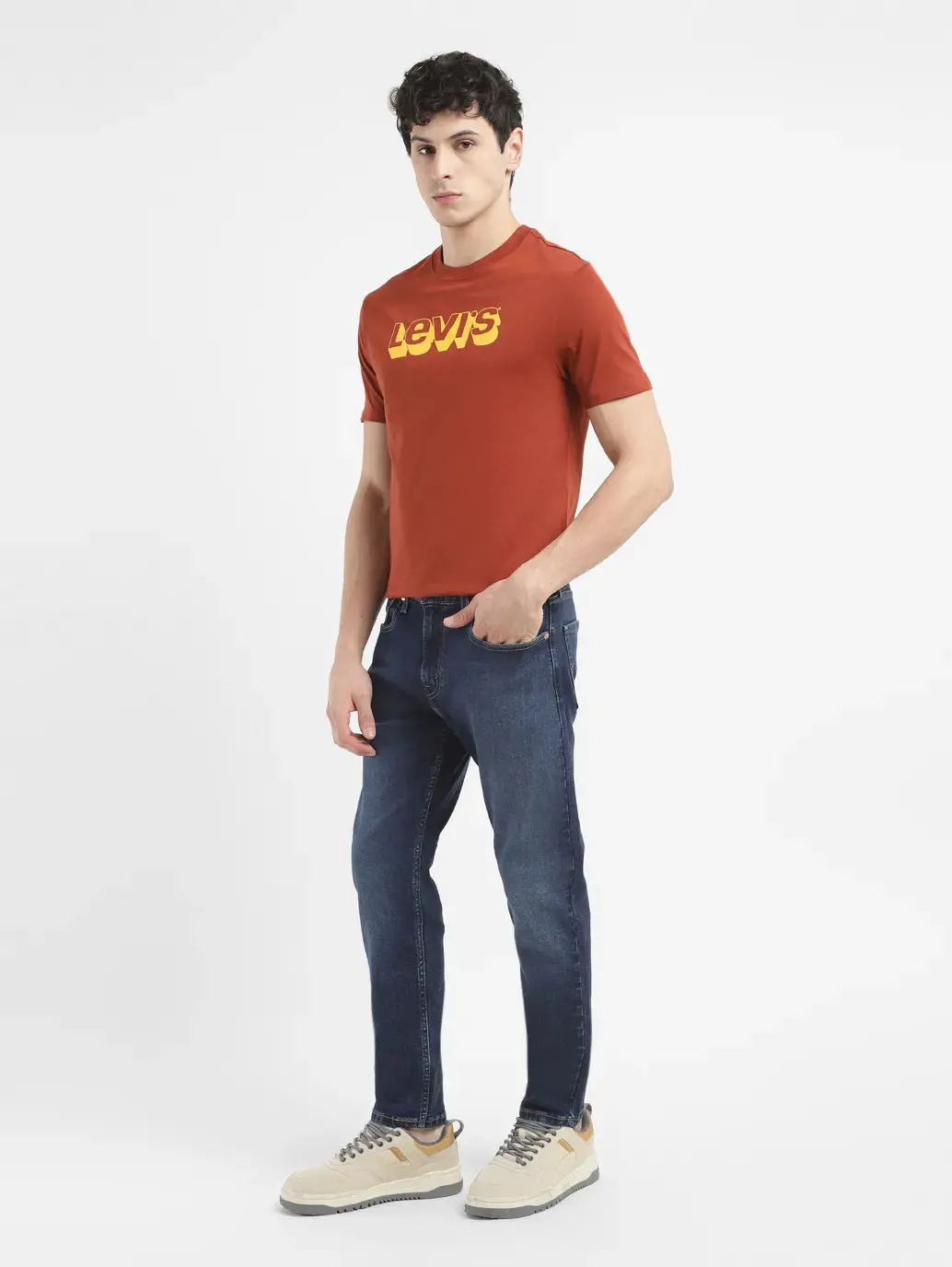 Men's 512 Blue Slim Tapered Fit Mid Rise Jeans 1