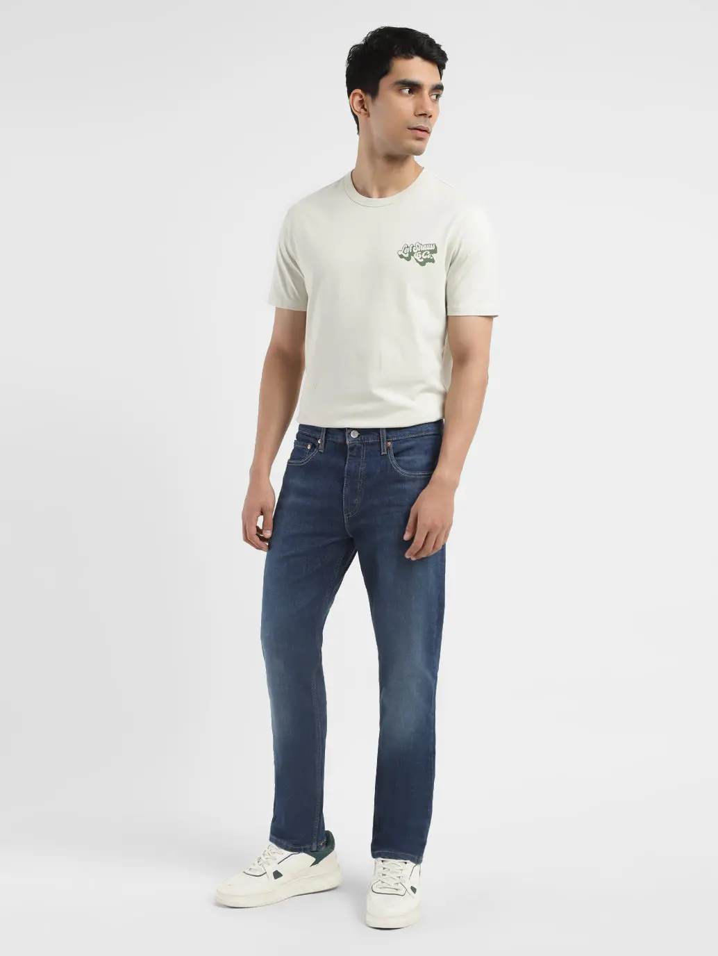Men's 512 Blue Slim Tapered Fit Mid Rise Jeans 1