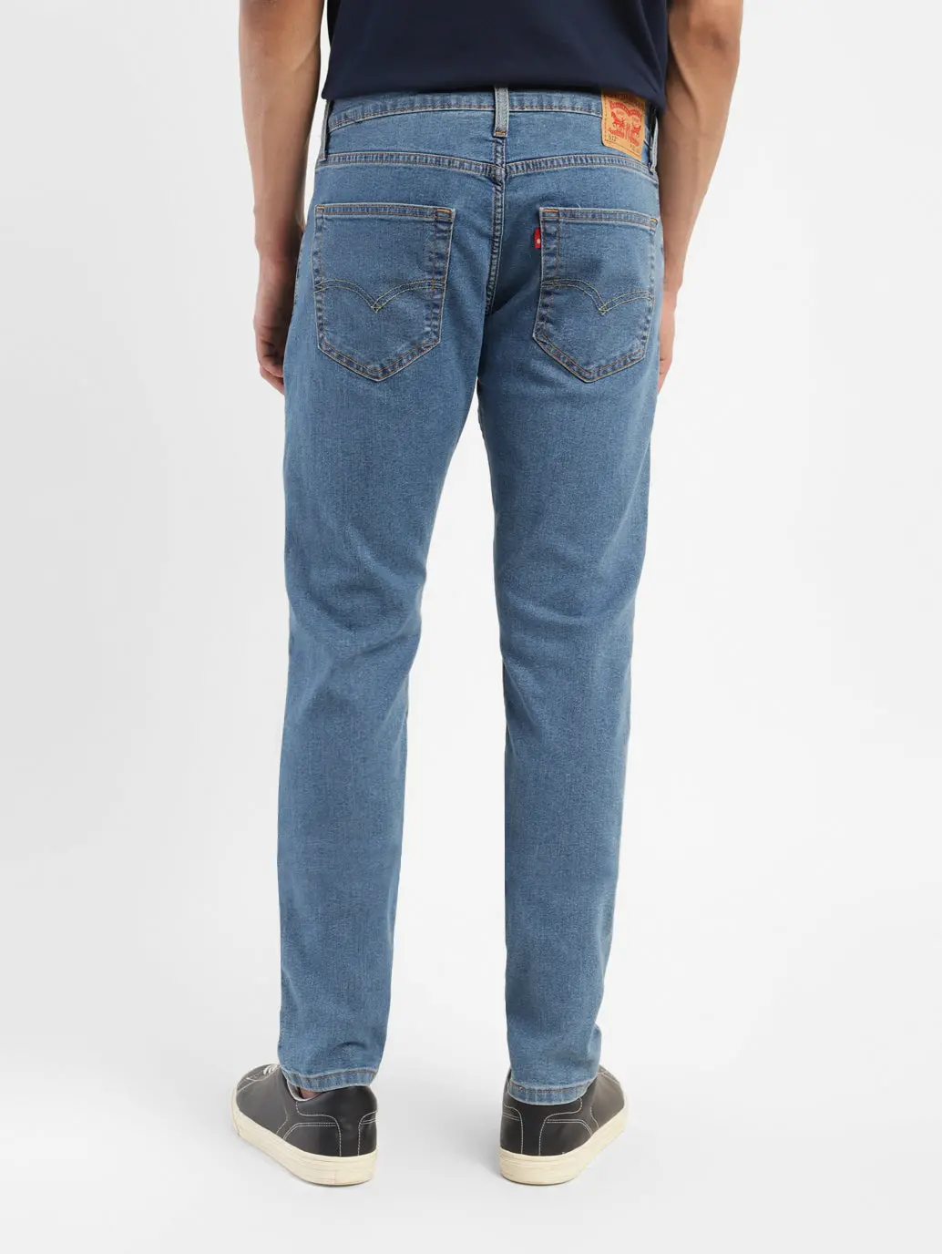 Men's 512 Blue Slim Tapered Fit Mid Rise Jeans 3