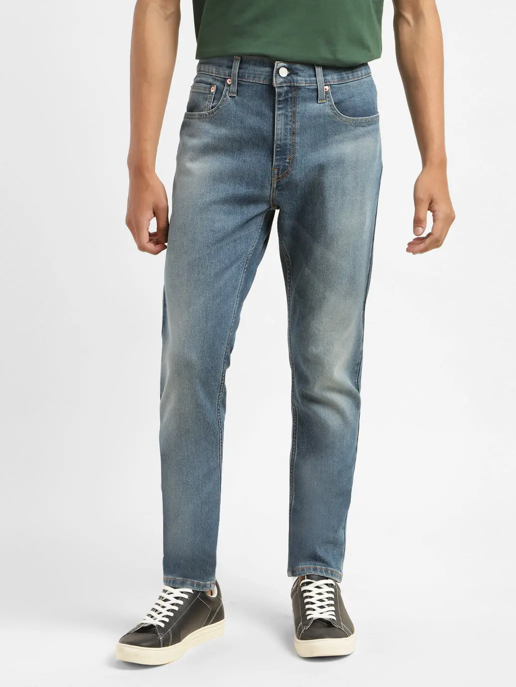 Men's 512 Blue Slim Tapered Fit Mid Rise Jeans 1