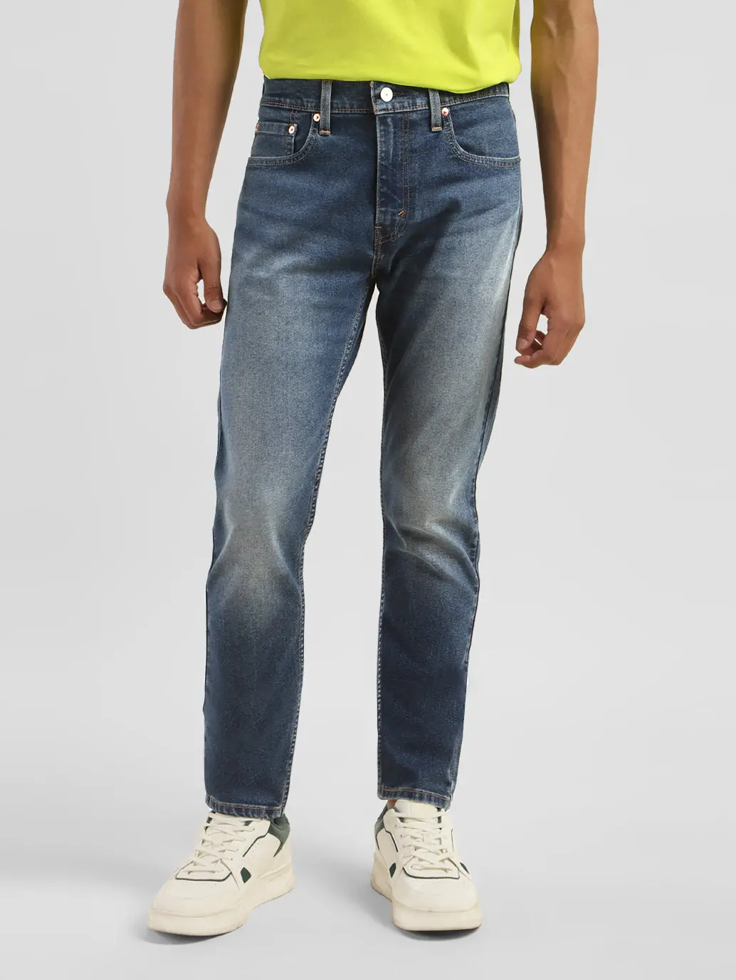 Men's 512 Blue Slim Tapered Fit Mid Rise Jeans 1