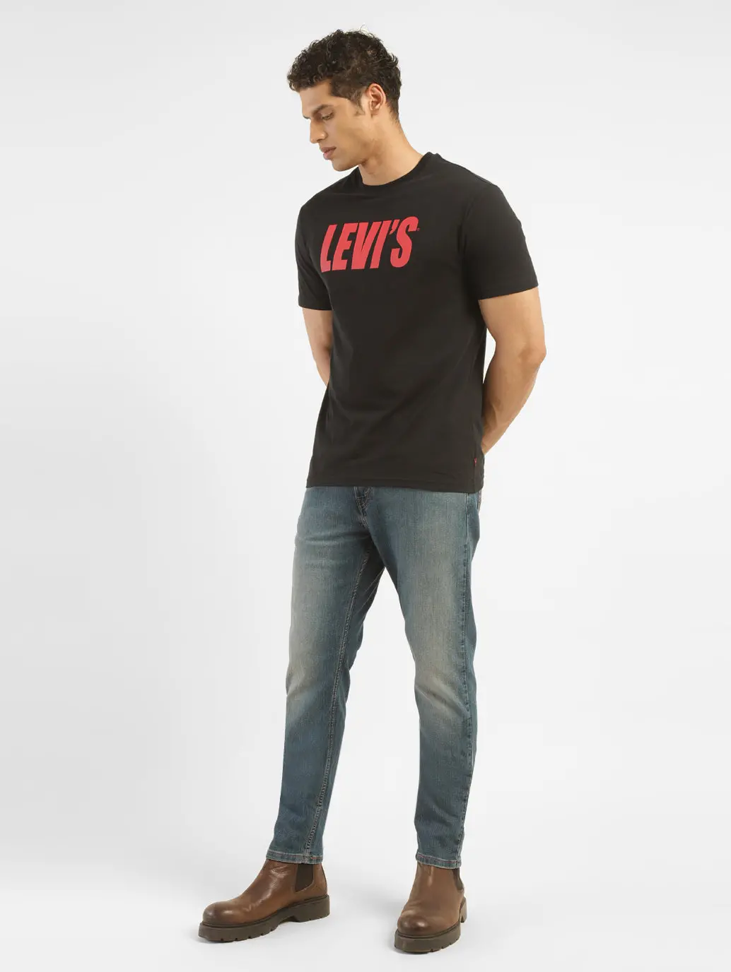 Men's 512 Blue Slim Tapered Fit Mid Rise Jeans 1