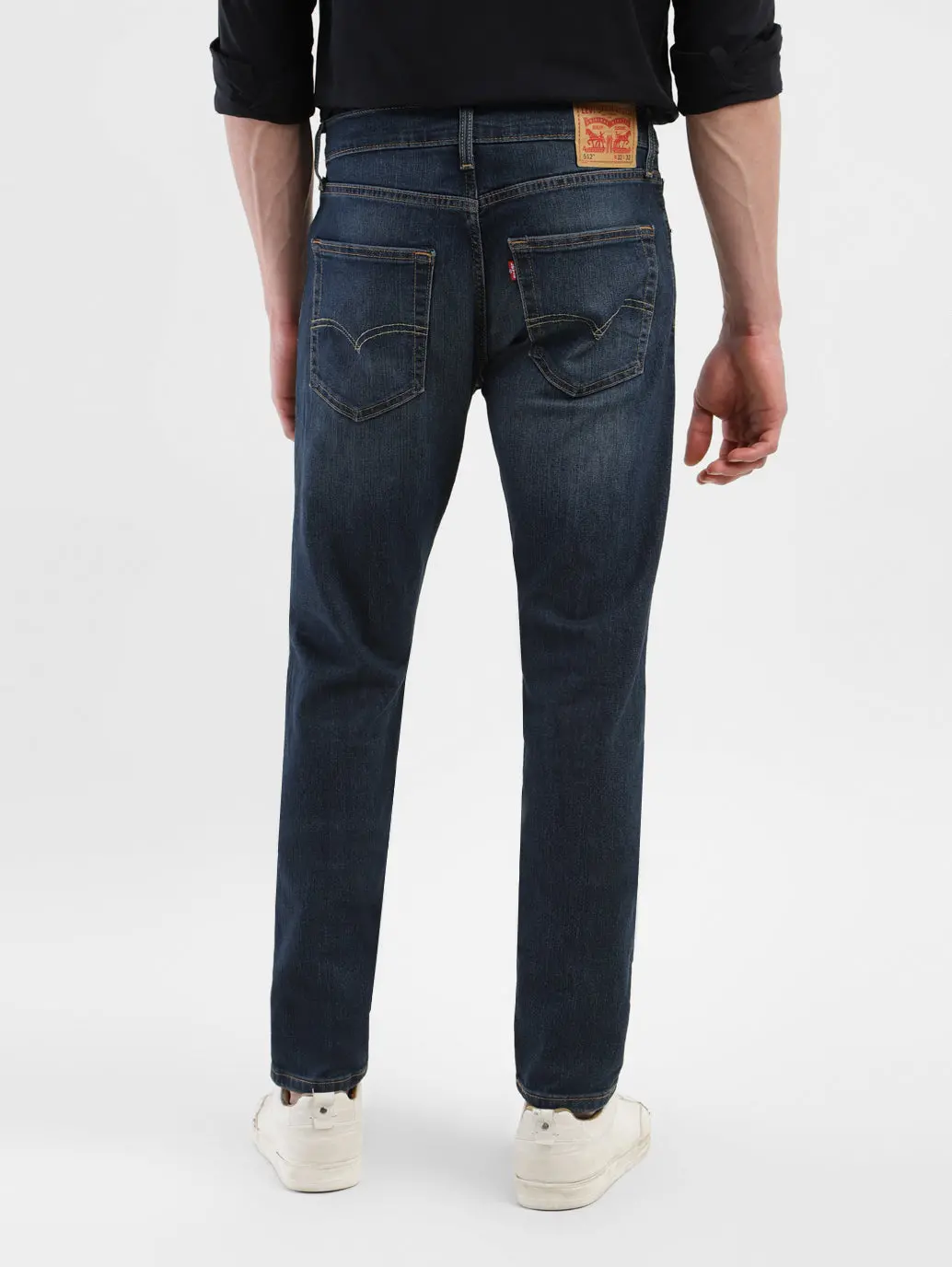 Men's 512 Blue Slim Tapered Fit Mid Rise Jeans 3