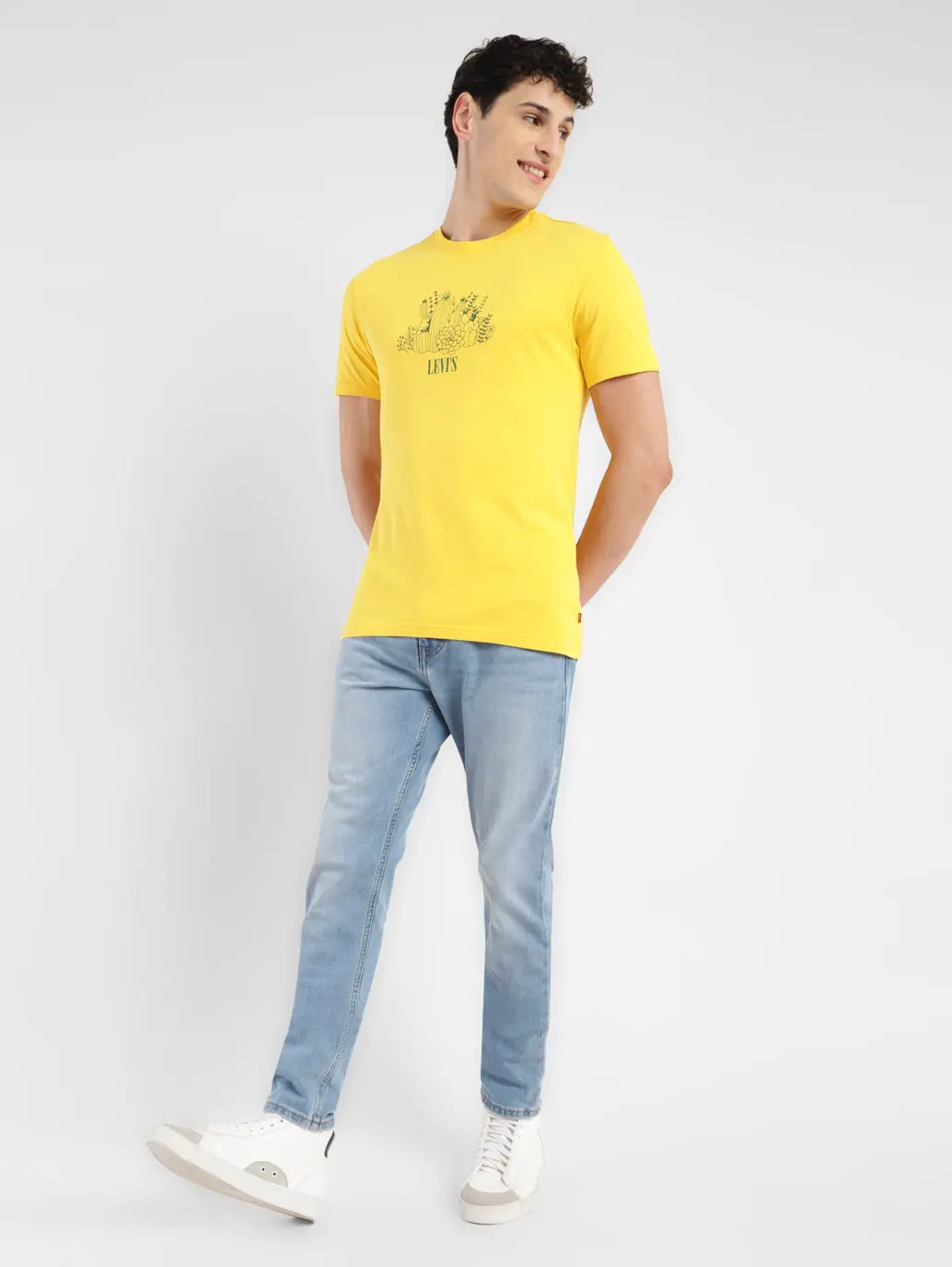 Men's 512 Blue Slim Tapered Fit Mid Rise Jeans 1