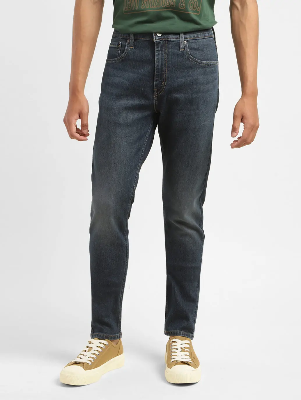 Men's 512 Blue Slim Tapered Fit Mid Rise Jeans 1
