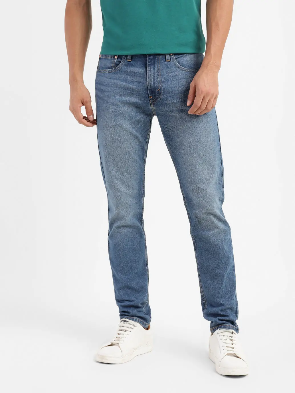 Men's 512 Blue Slim Tapered Fit Mid Rise Jeans 2