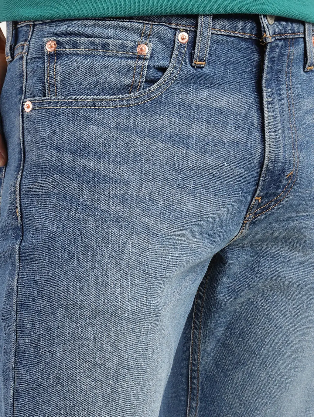 Men's 512 Blue Slim Tapered Fit Mid Rise Jeans 6