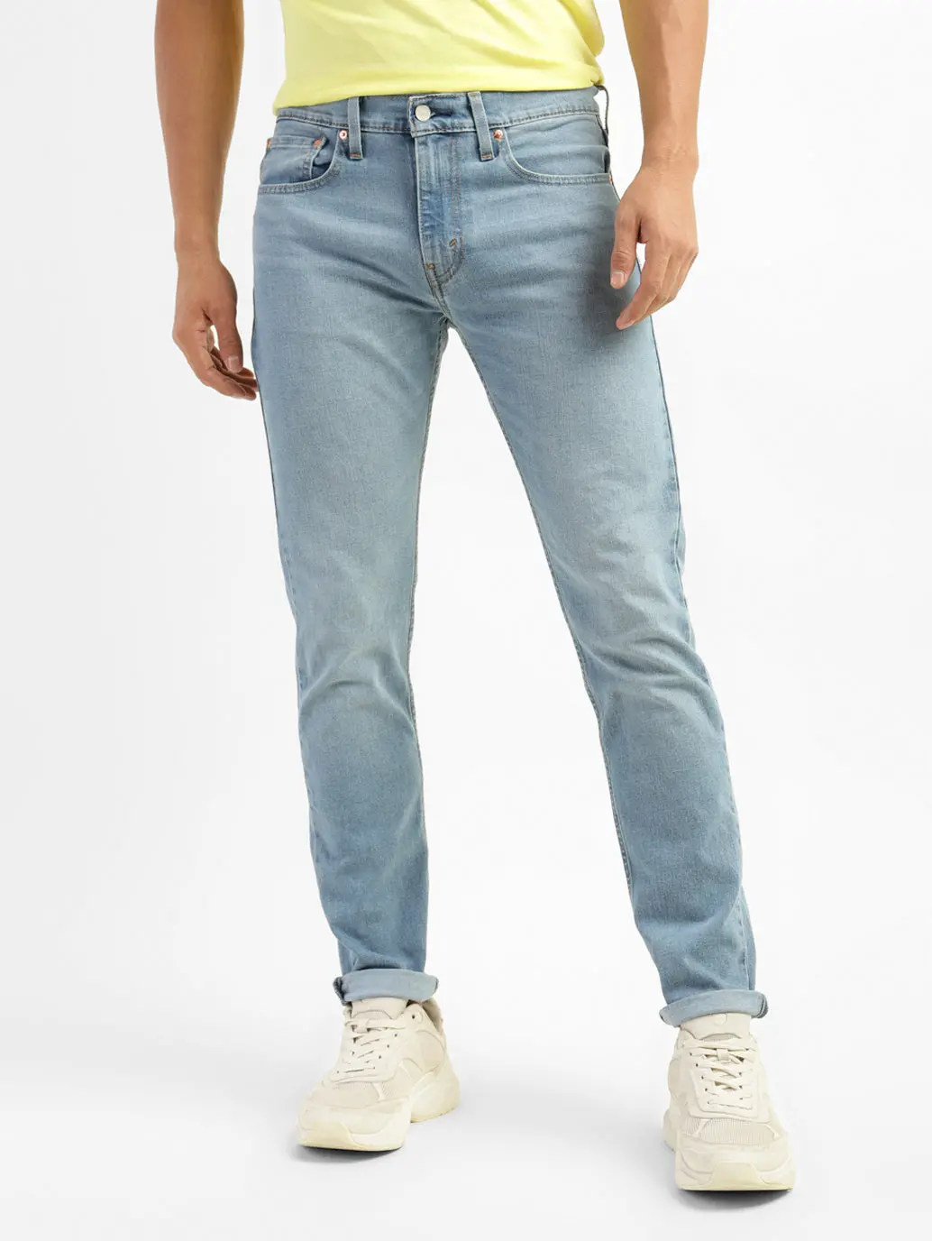 Men's 512 Blue Slim Tapered Fit Mid Rise Jeans 1