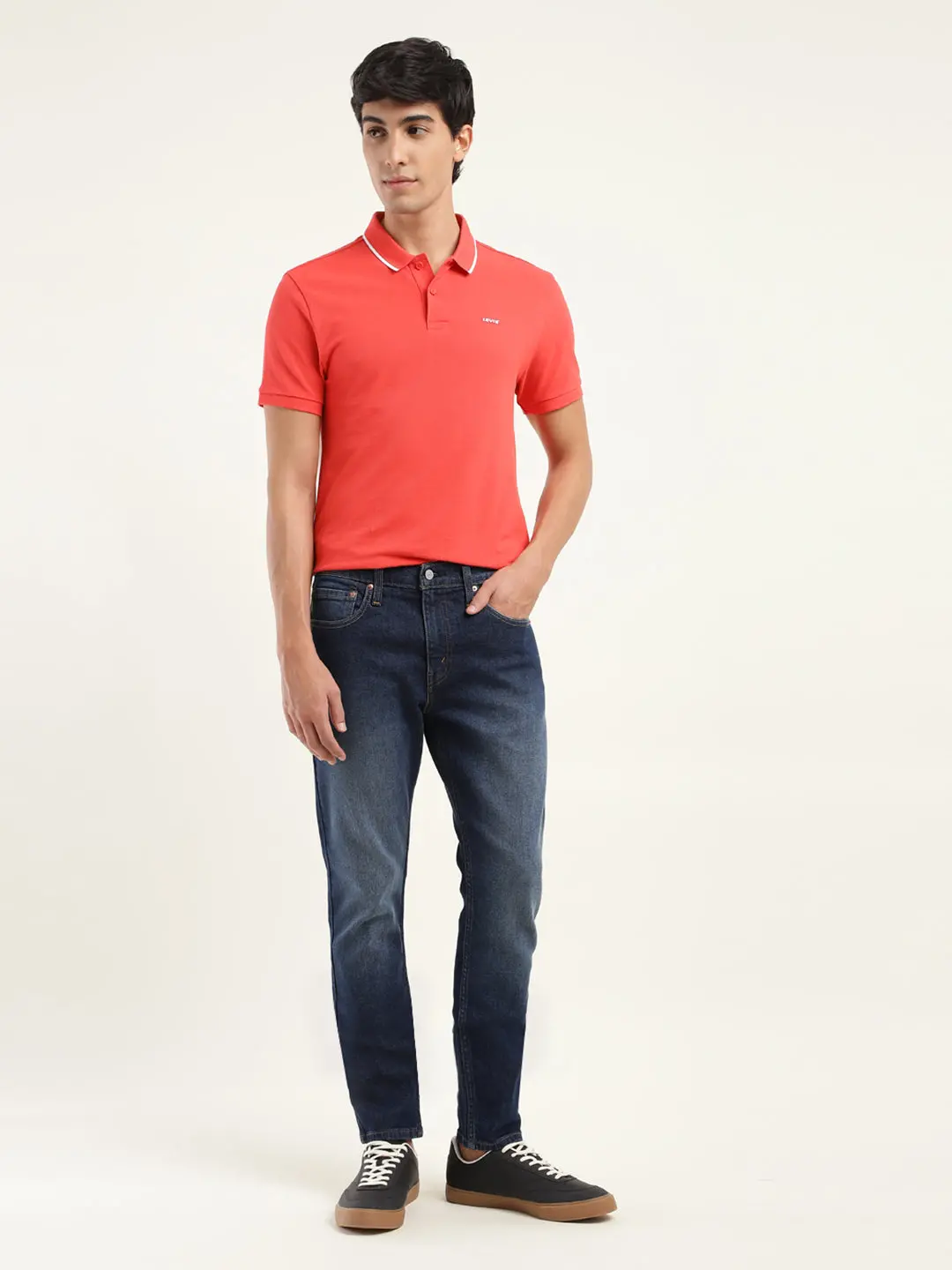 Men's 512 Blue Slim Tapered Fit Mid Rise Jeans 2