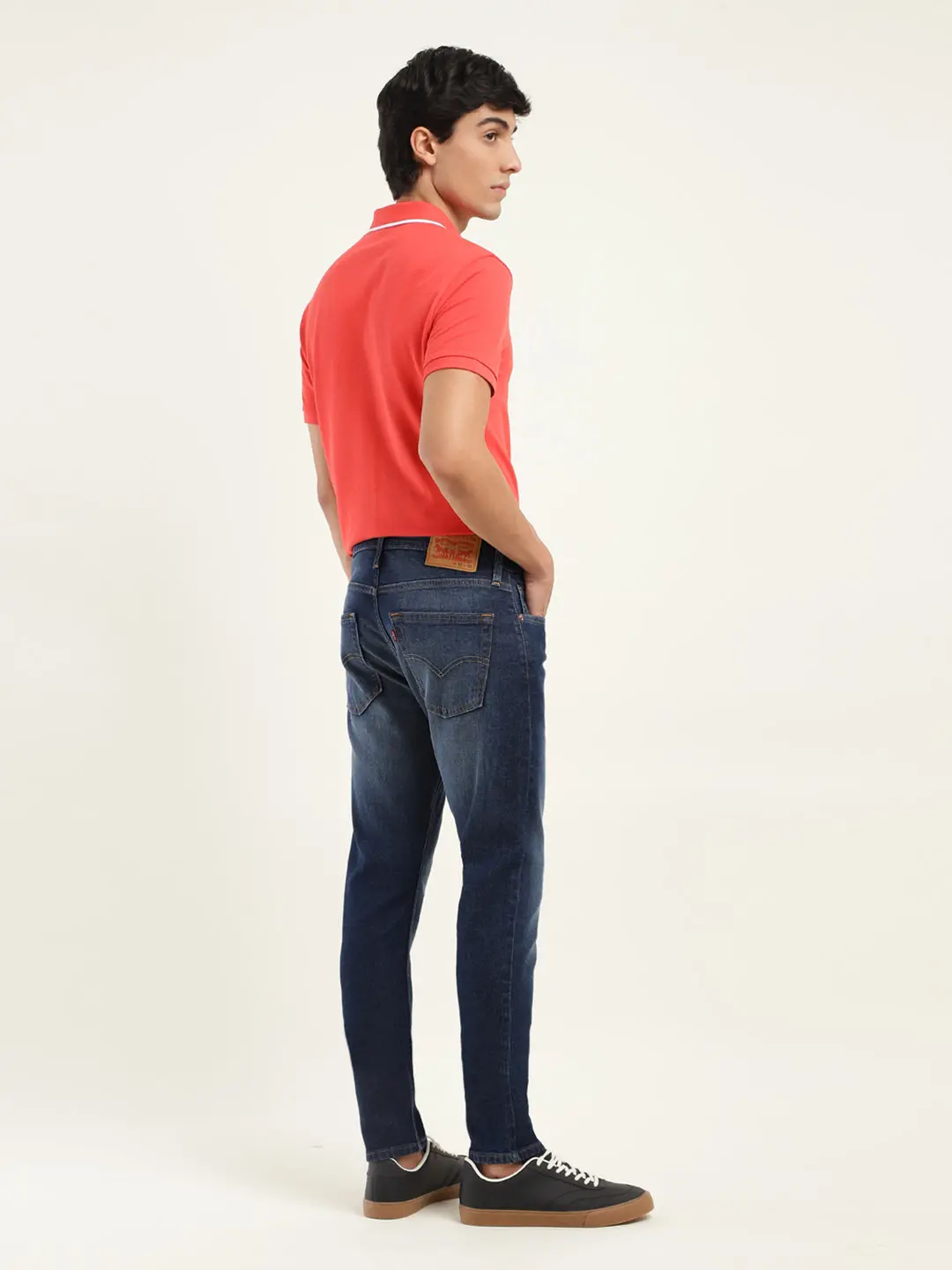Men's 512 Blue Slim Tapered Fit Mid Rise Jeans 3
