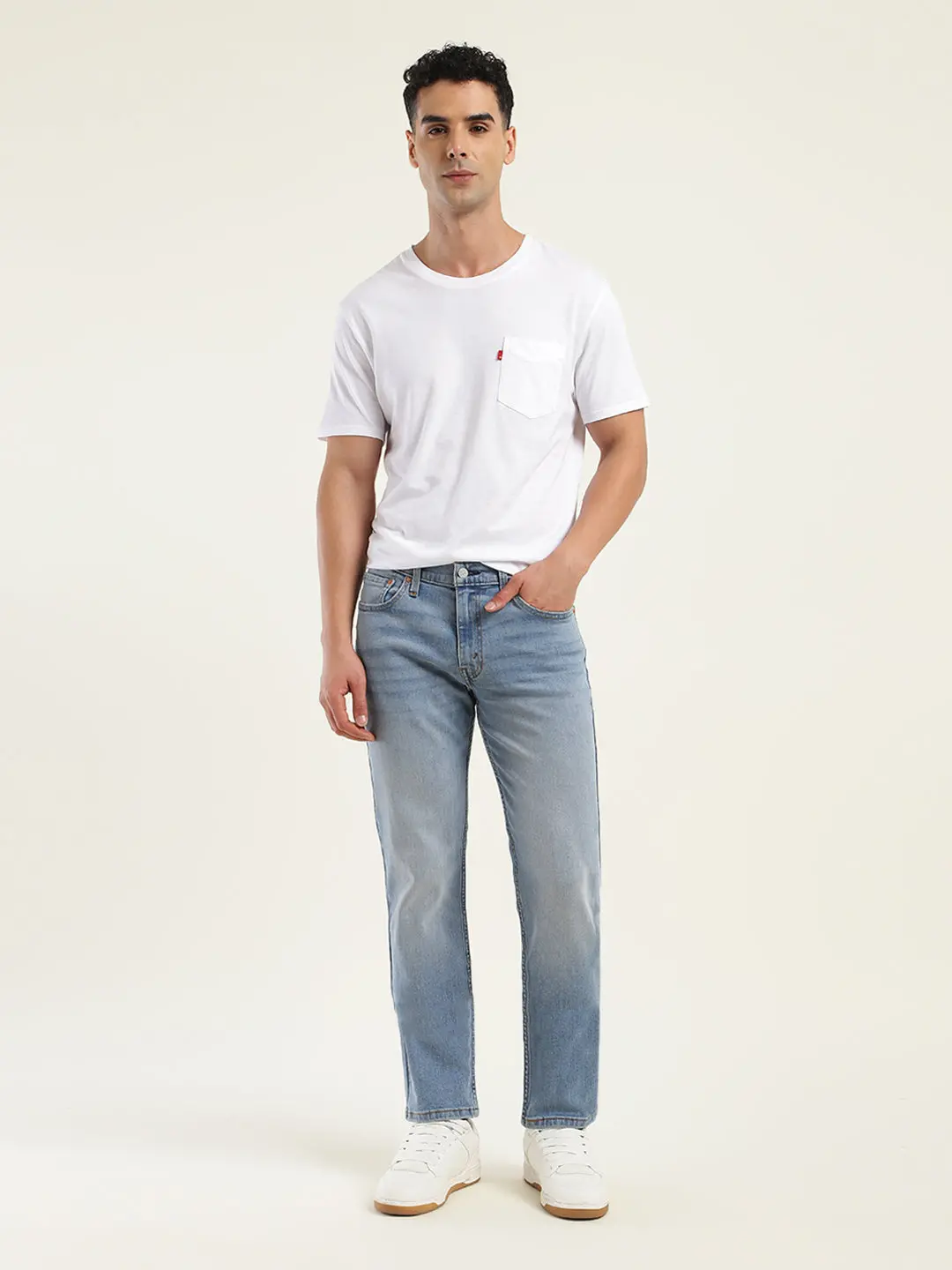 Men's 512 Blue Slim Tapered Fit Mid Rise Jeans 1