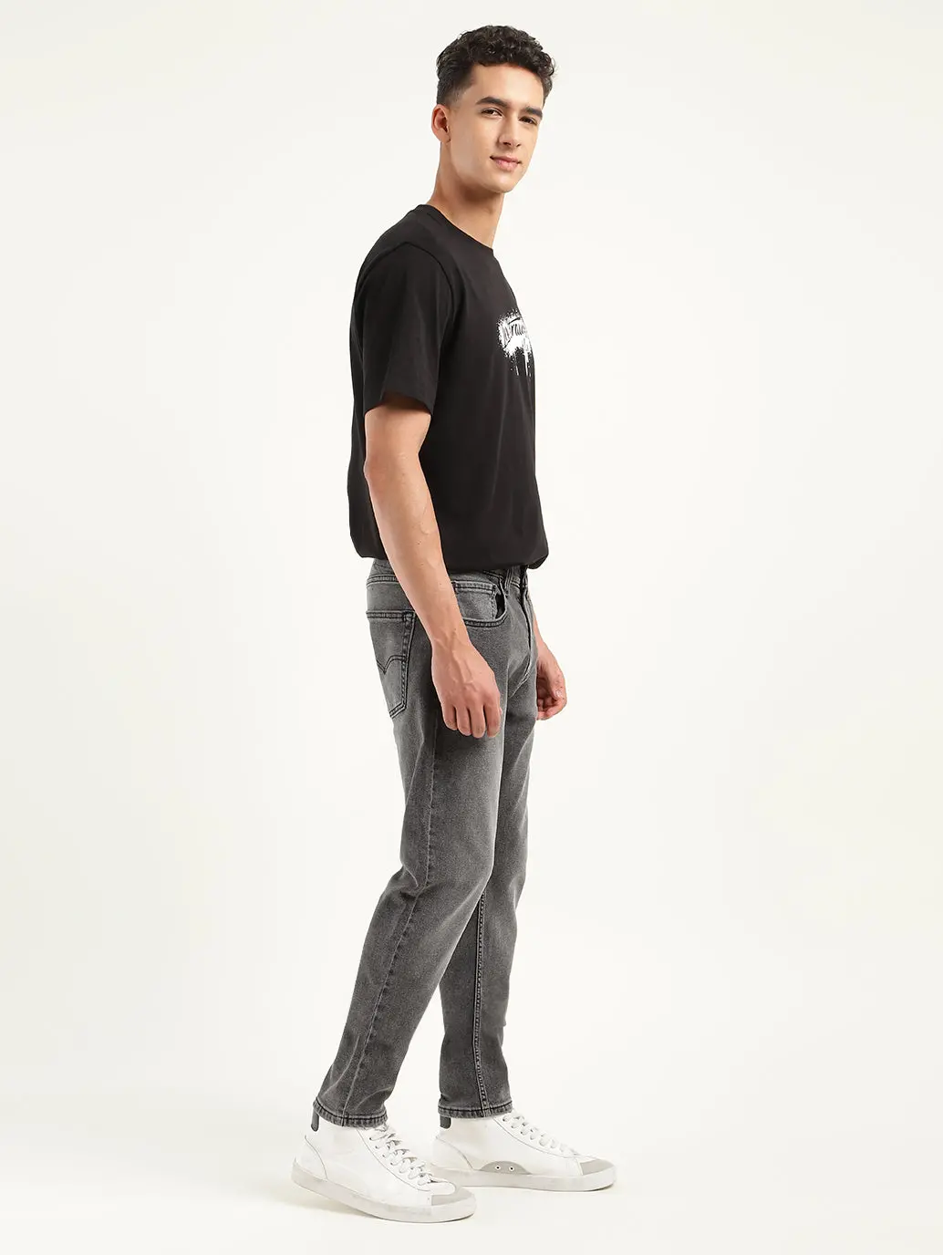 Men's 512 Black Slim Tapered Fit Mid Rise Jeans 1