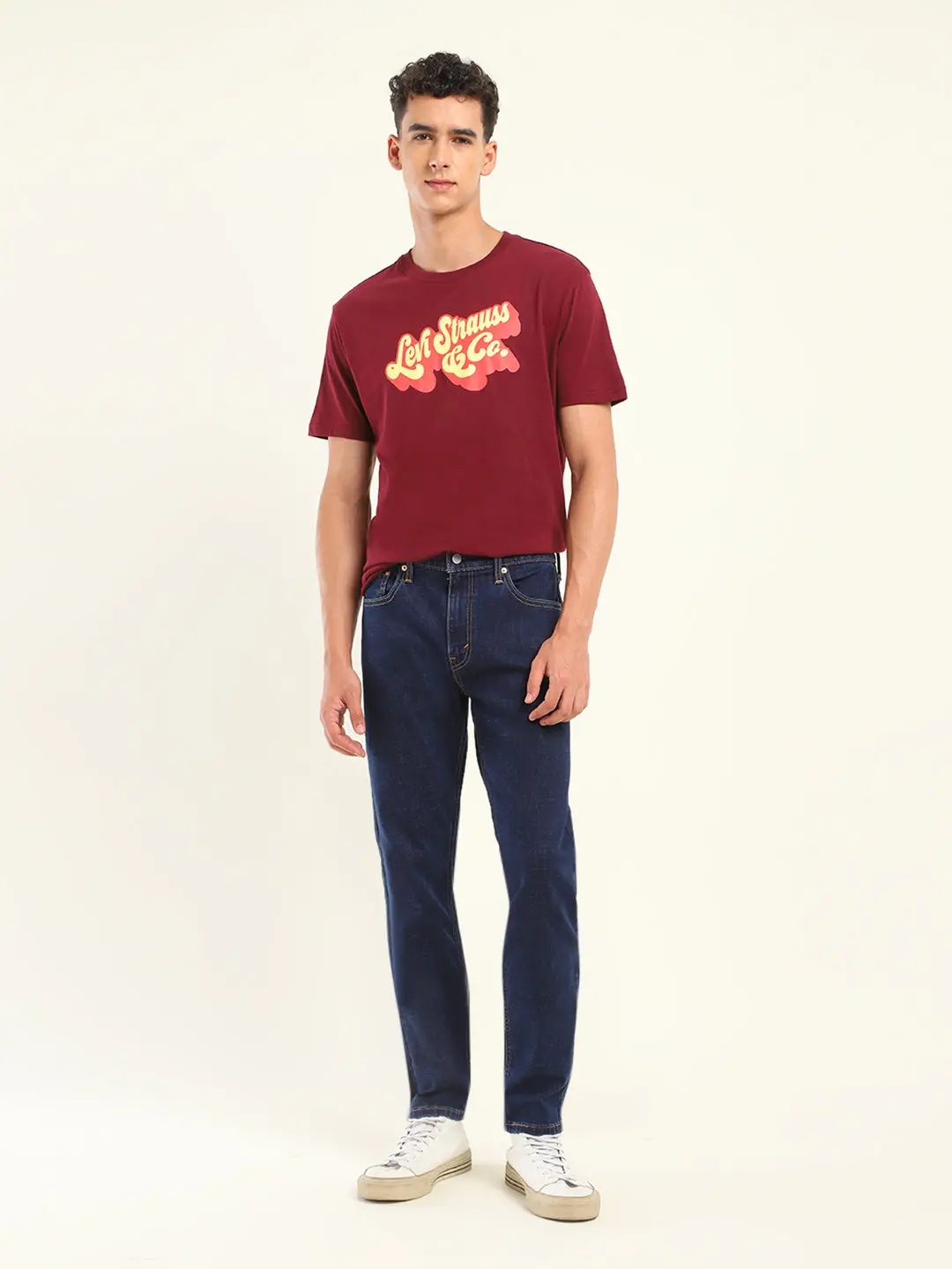 Men's 512 Blue Slim Tapered Fit Mid Rise Jeans 1