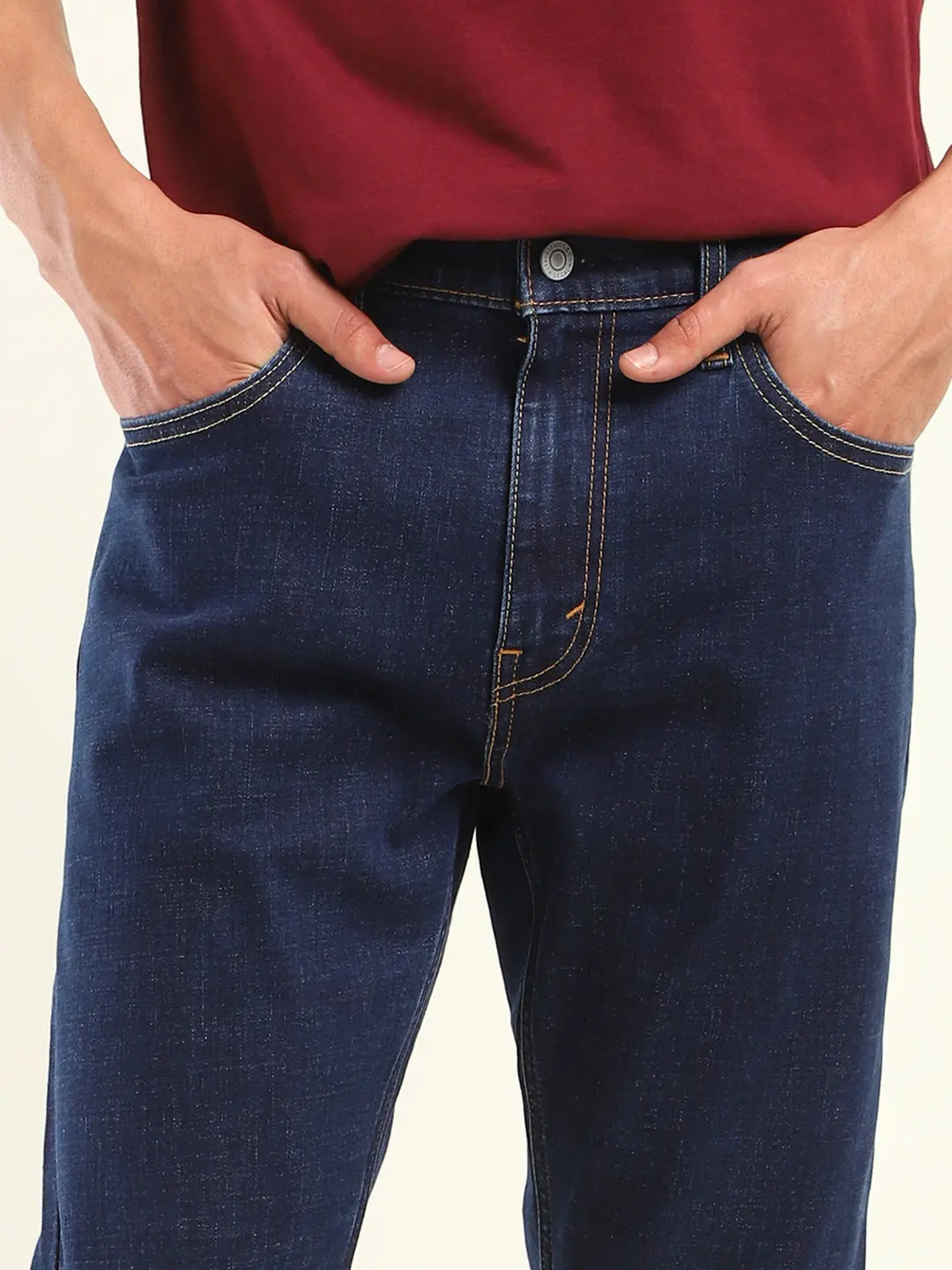 Men's 512 Blue Slim Tapered Fit Mid Rise Jeans 3