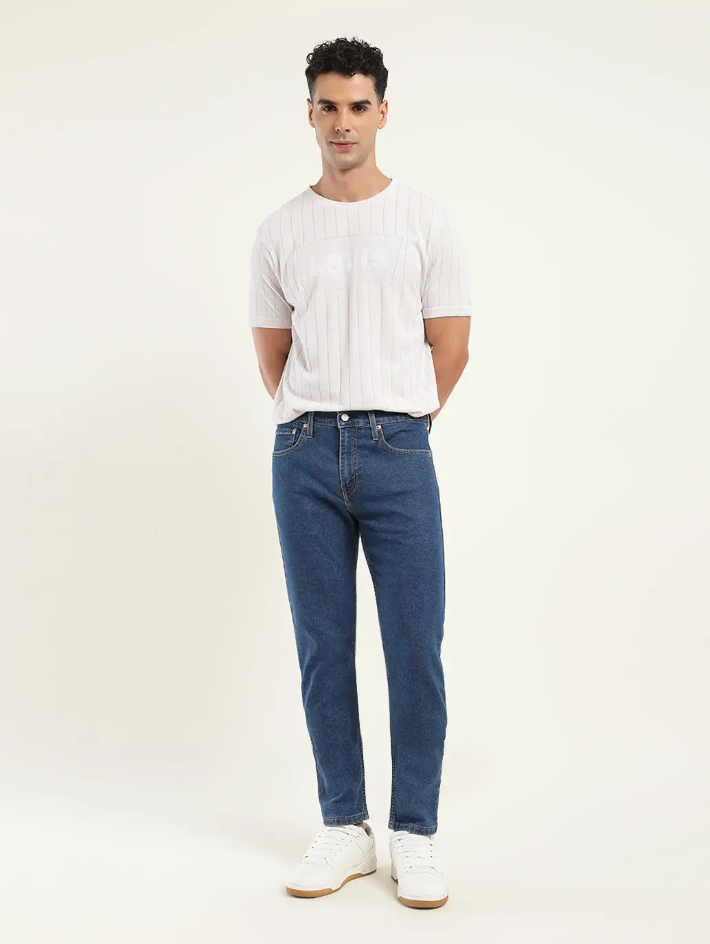Men's 512 Blue Slim Tapered Fit Mid Rise Jeans 2