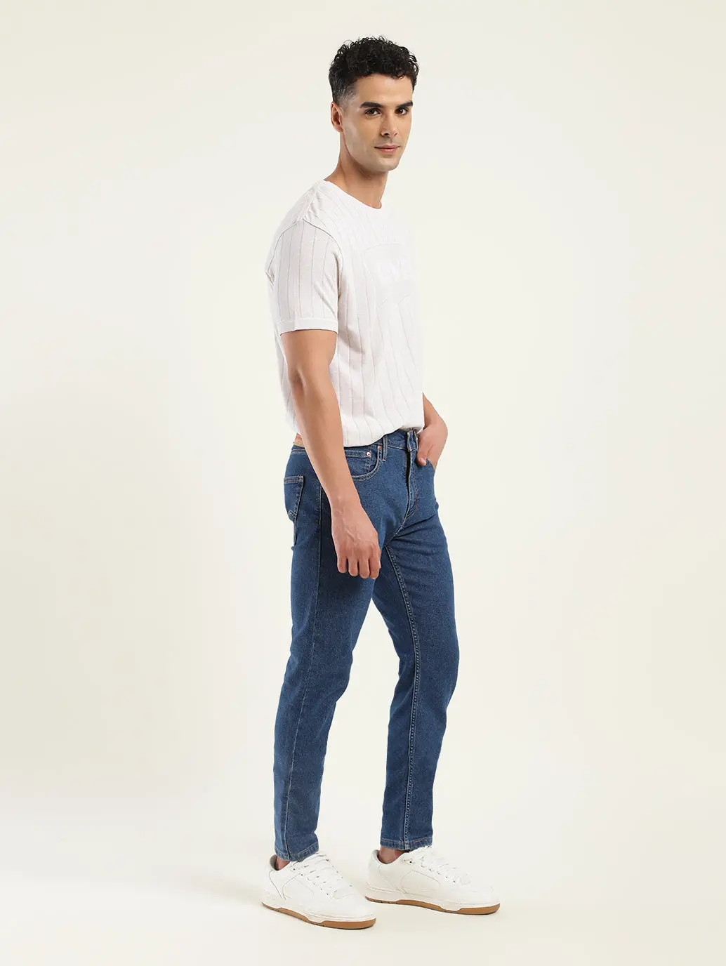 Men's 512 Blue Slim Tapered Fit Mid Rise Jeans 6