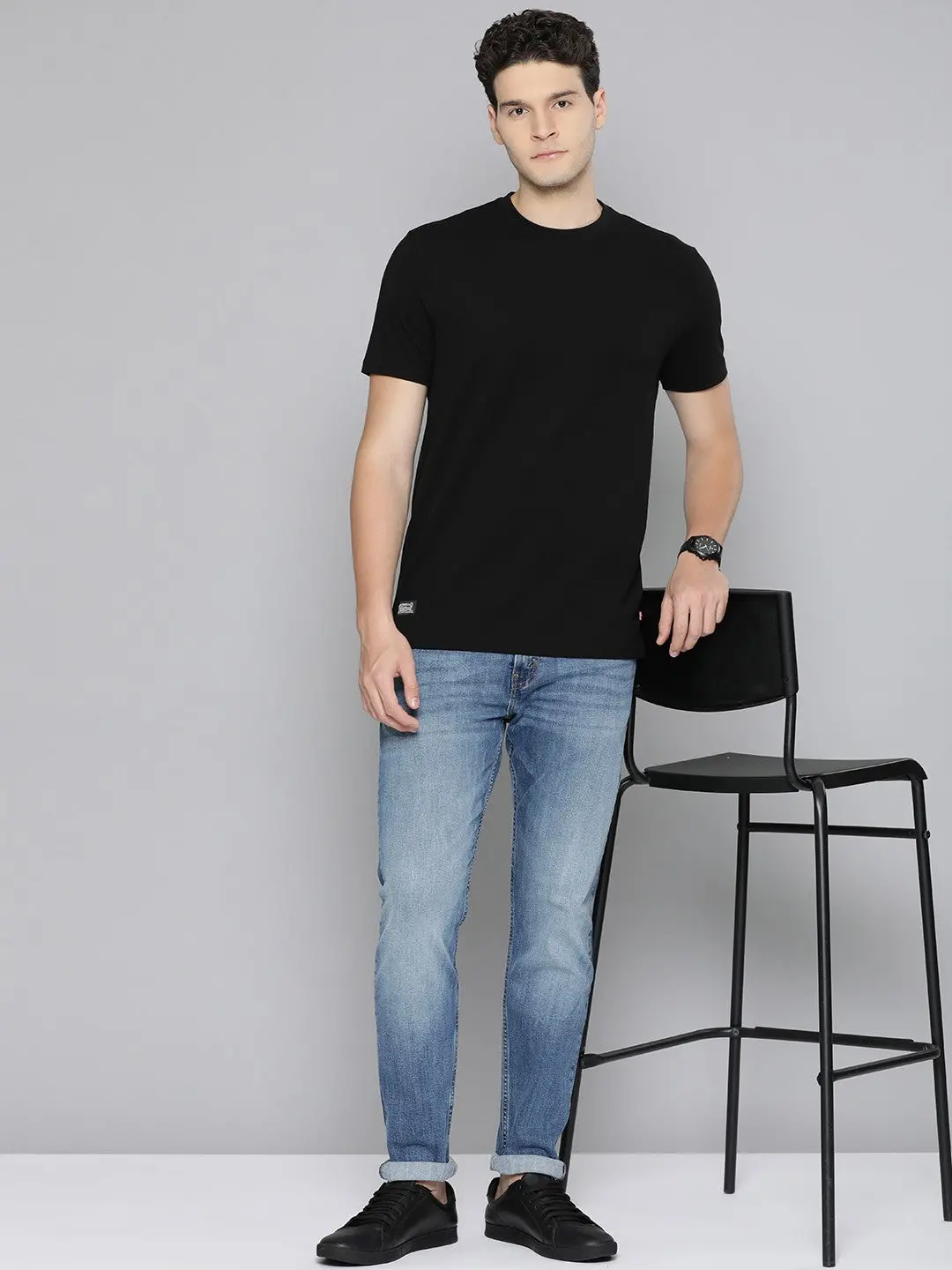 Men's 512 Blue Slim Tapered Fit Mid Rise Jeans 1