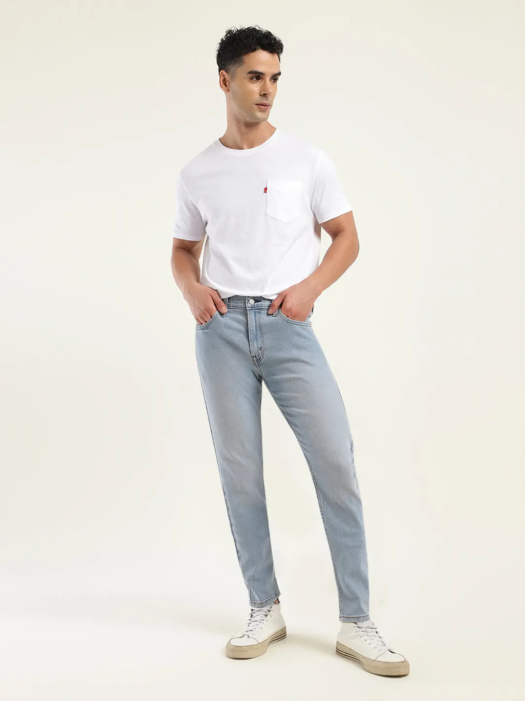 Men's 512 Blue Slim Tapered Fit Mid Rise Jeans 1