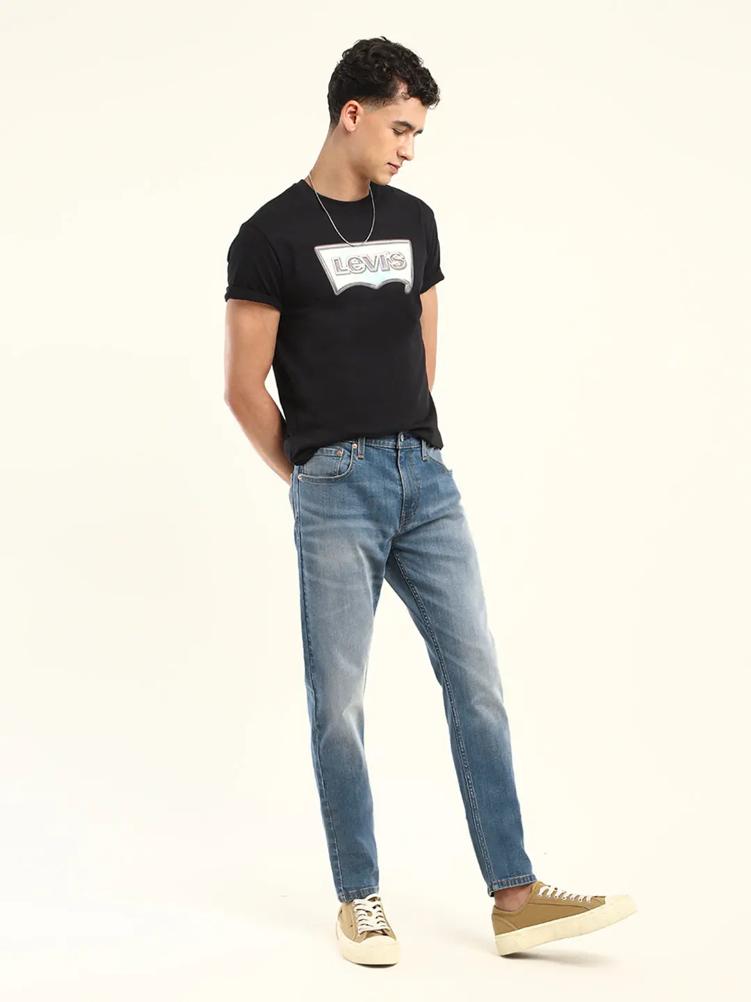 Men's 512 Blue Slim Tapered Fit Mid Rise Jeans 1