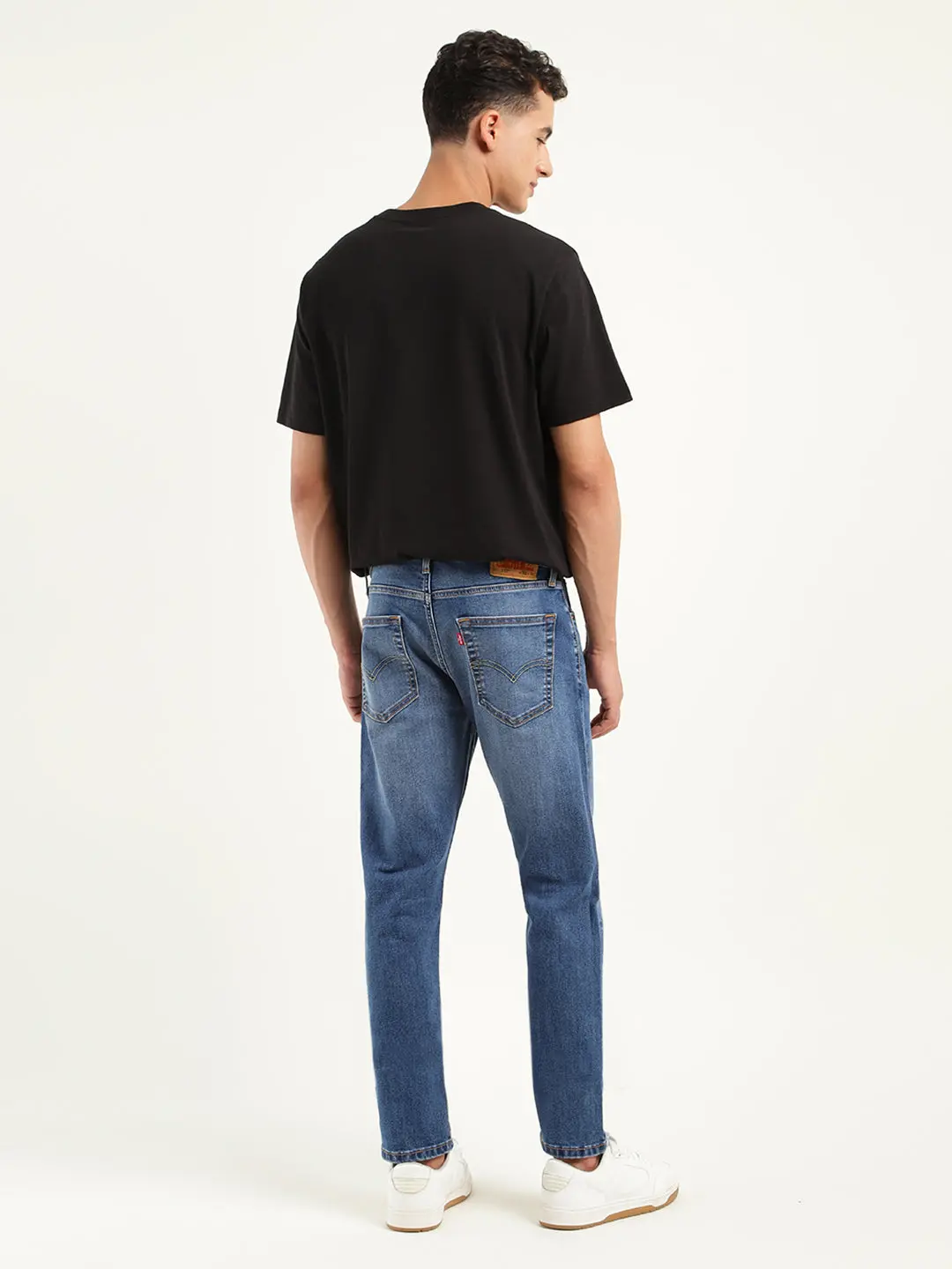 Men's 512 Blue Slim Tapered Fit Mid Rise Jeans 3
