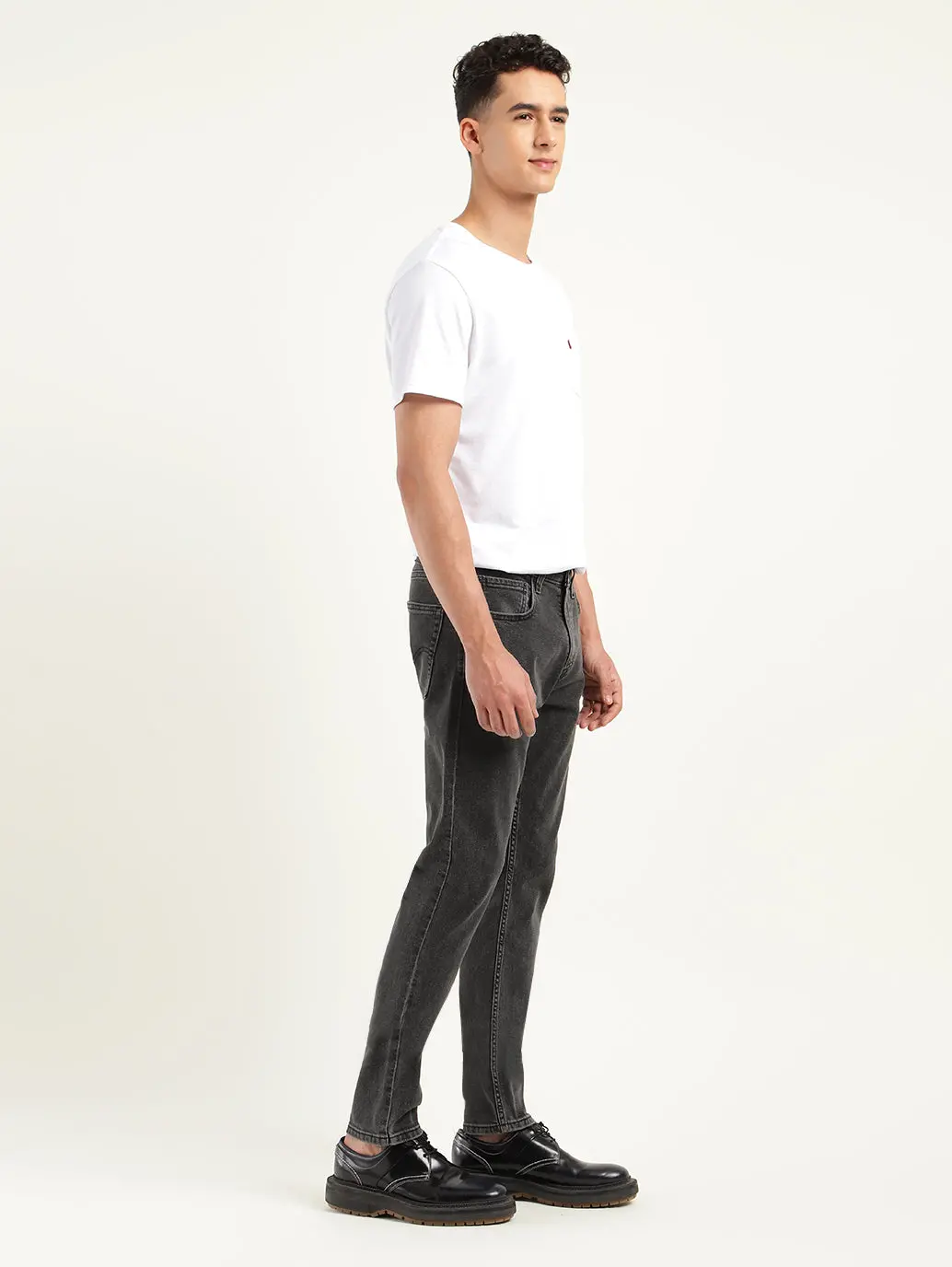 Men's 512 Charcoal Grey Slim Tapered Fit Mid Rise Jeans 3
