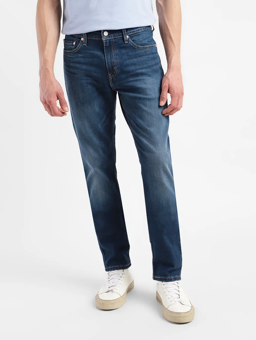 Men's 511 Navy Blue Slim Fit Mid Rise Jeans 1