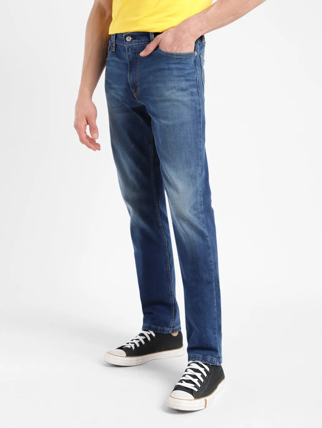 Men's 511 Blue Slim Fit Mid Rise Jeans 5