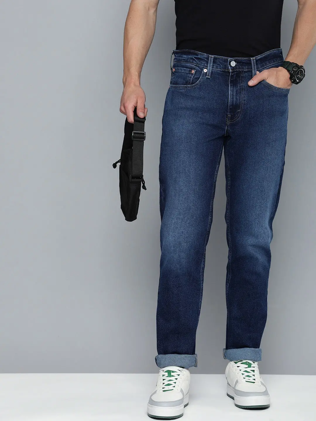 Men's 511 Blue Slim Fit Mid Rise Jeans 1