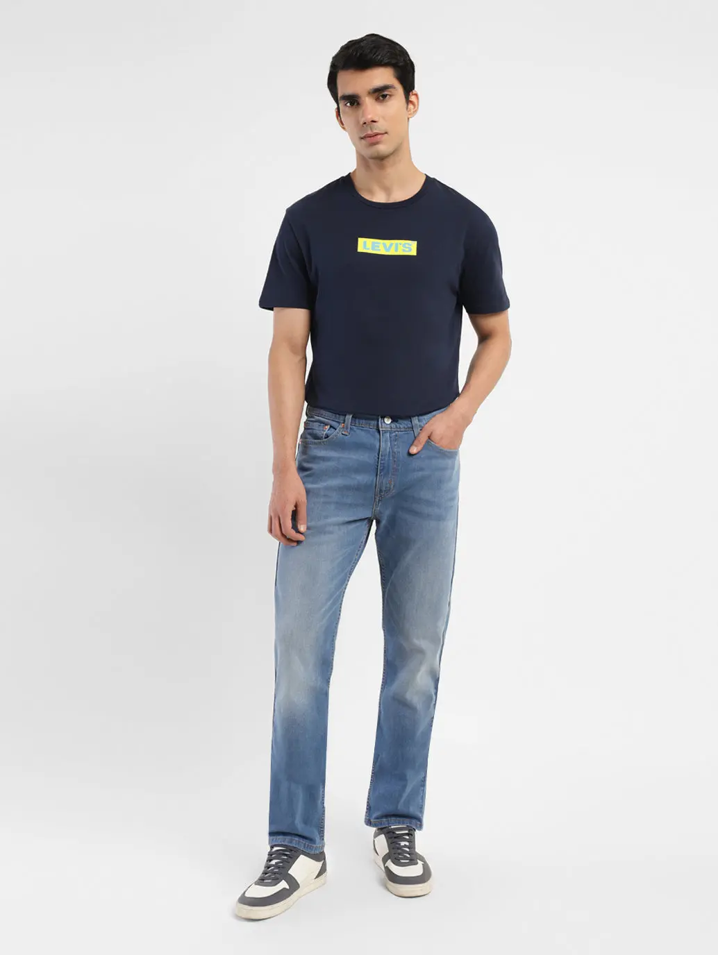 Men's 511 Blue Slim Fit Mid Rise Jeans 1