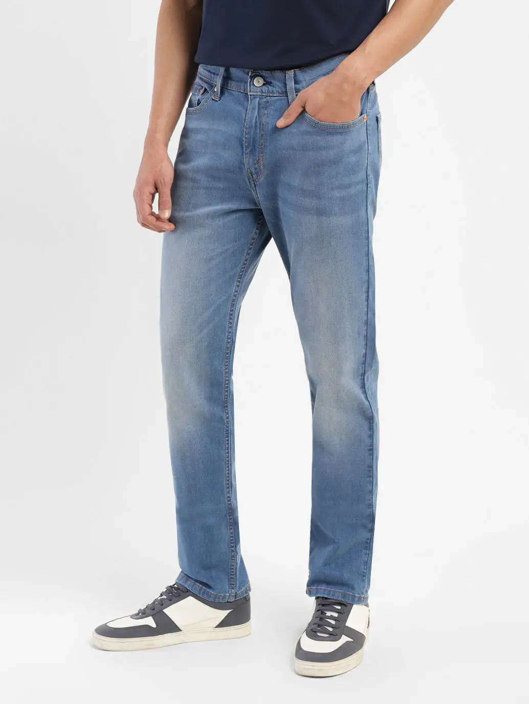 Men's 511 Blue Slim Fit Mid Rise Jeans 5