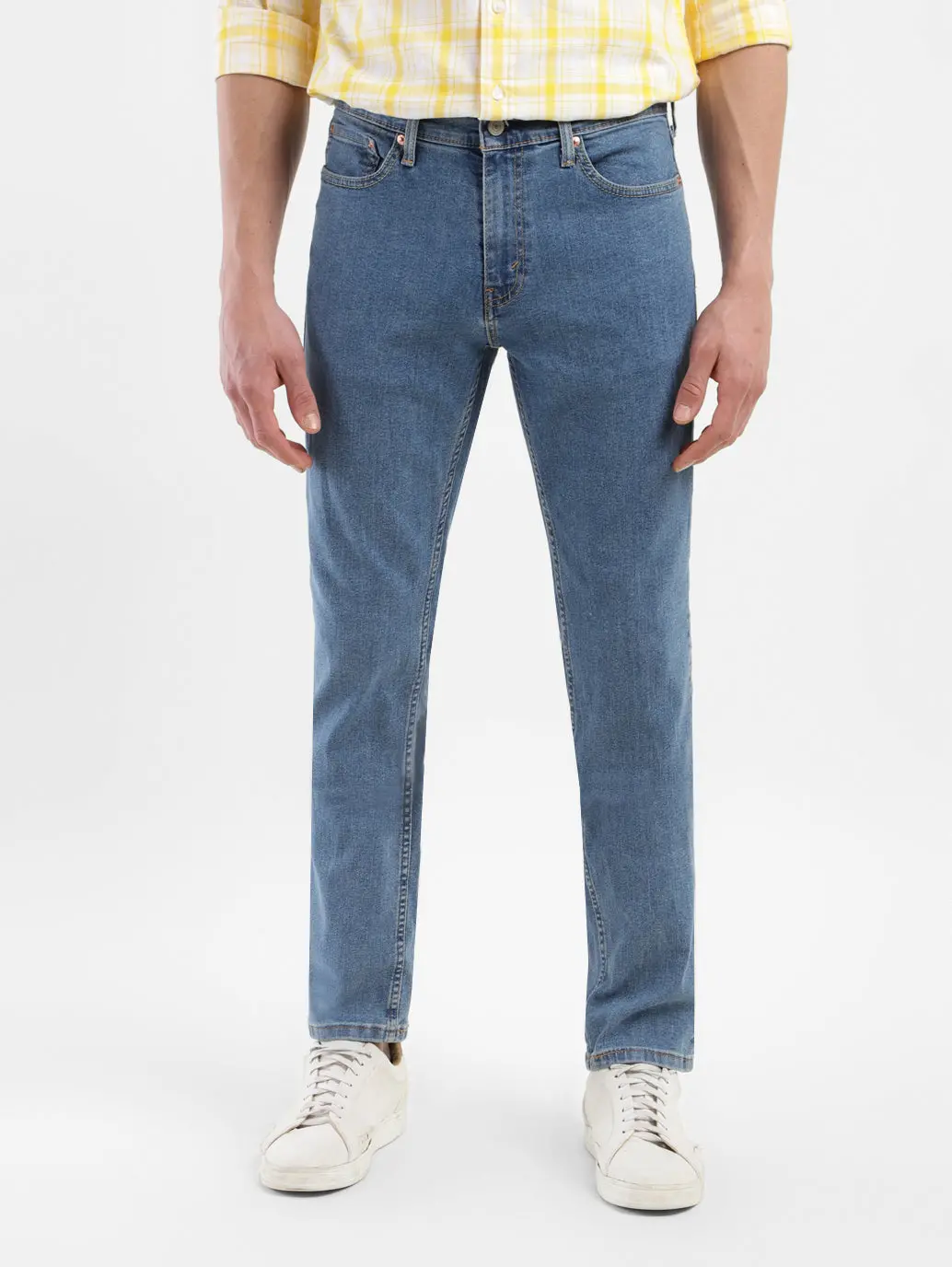 Men's 511 Blue Slim Fit Mid Rise Jeans 1