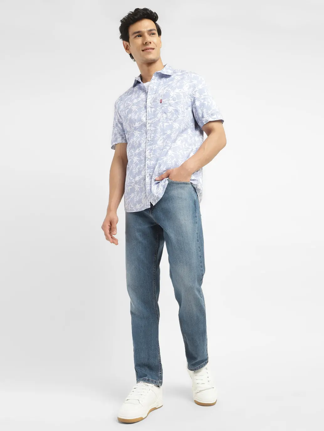 Men's 511 Blue Slim Fit Mid Rise Jeans 1
