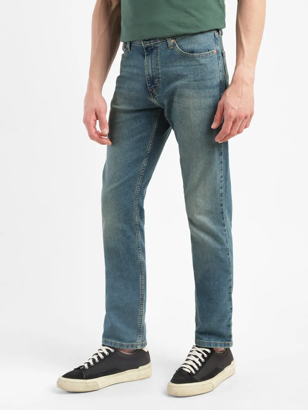 Men's 511 Blue Slim Fit Mid Rise Jeans 5