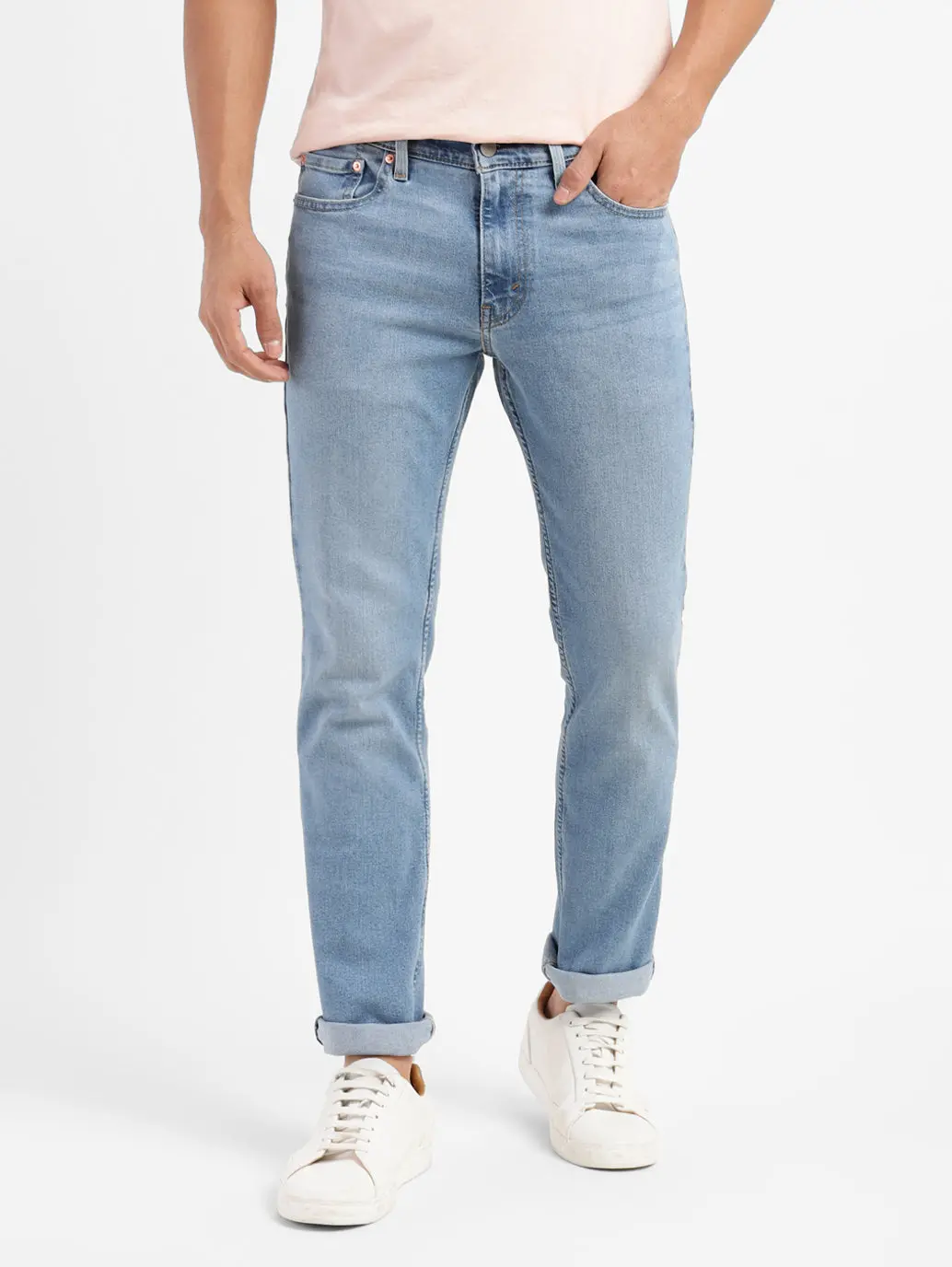 Men's 511 Blue Slim Fit Mid Rise Jeans 2