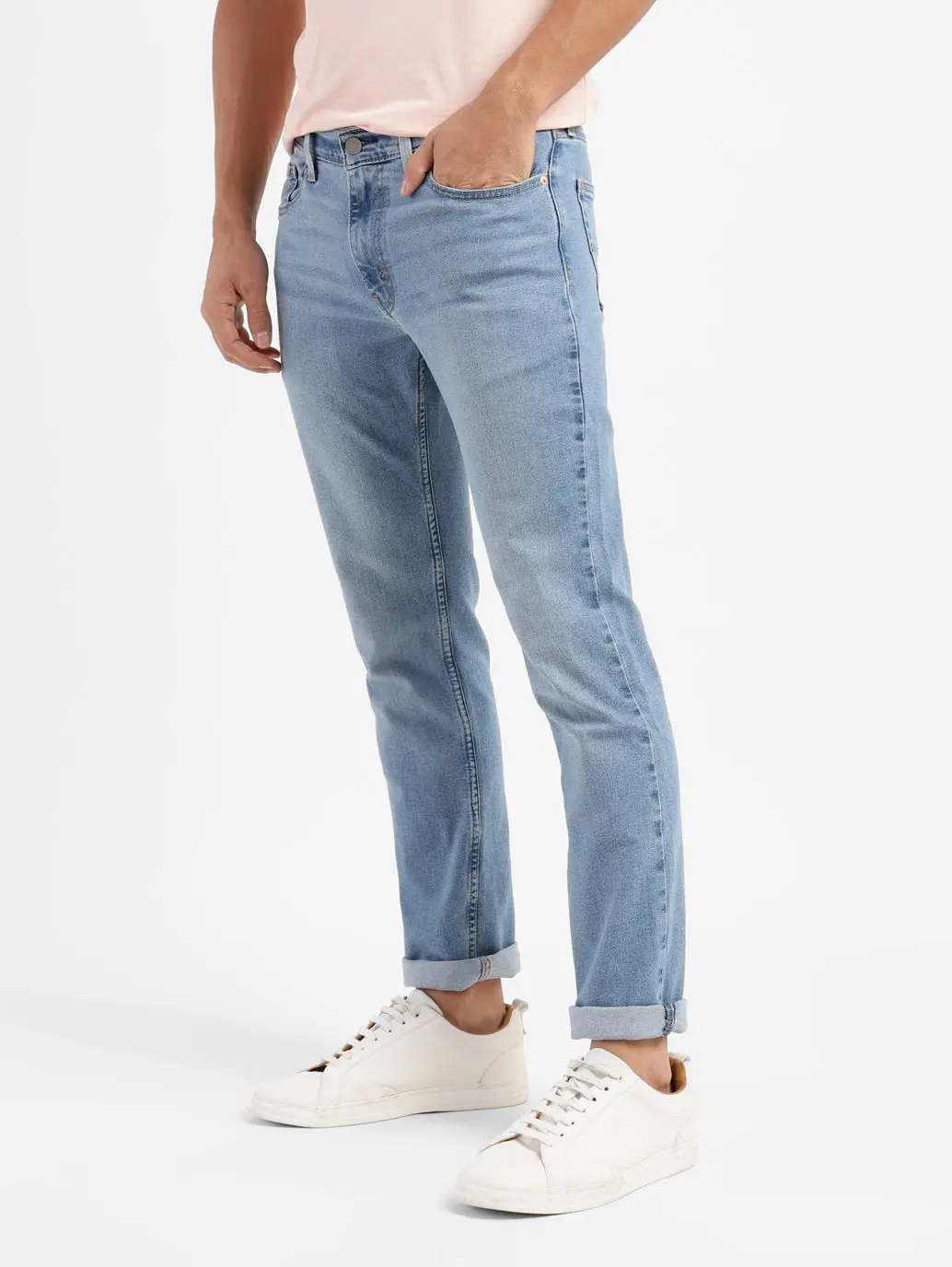 Men's 511 Blue Slim Fit Mid Rise Jeans 5