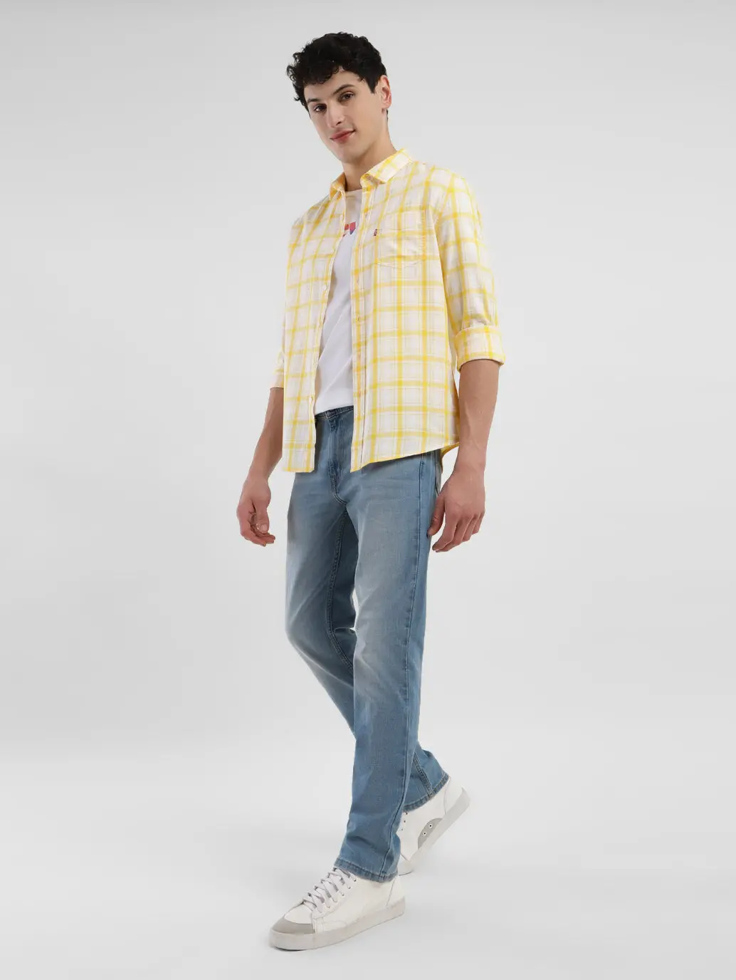 Men's 511 Blue Slim Fit Mid Rise Jeans 8