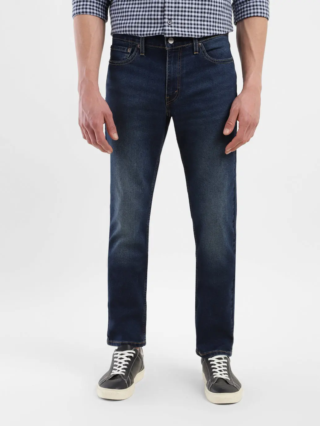 Men's 511 Navy Blue Slim Fit Mid Rise Jeans 1