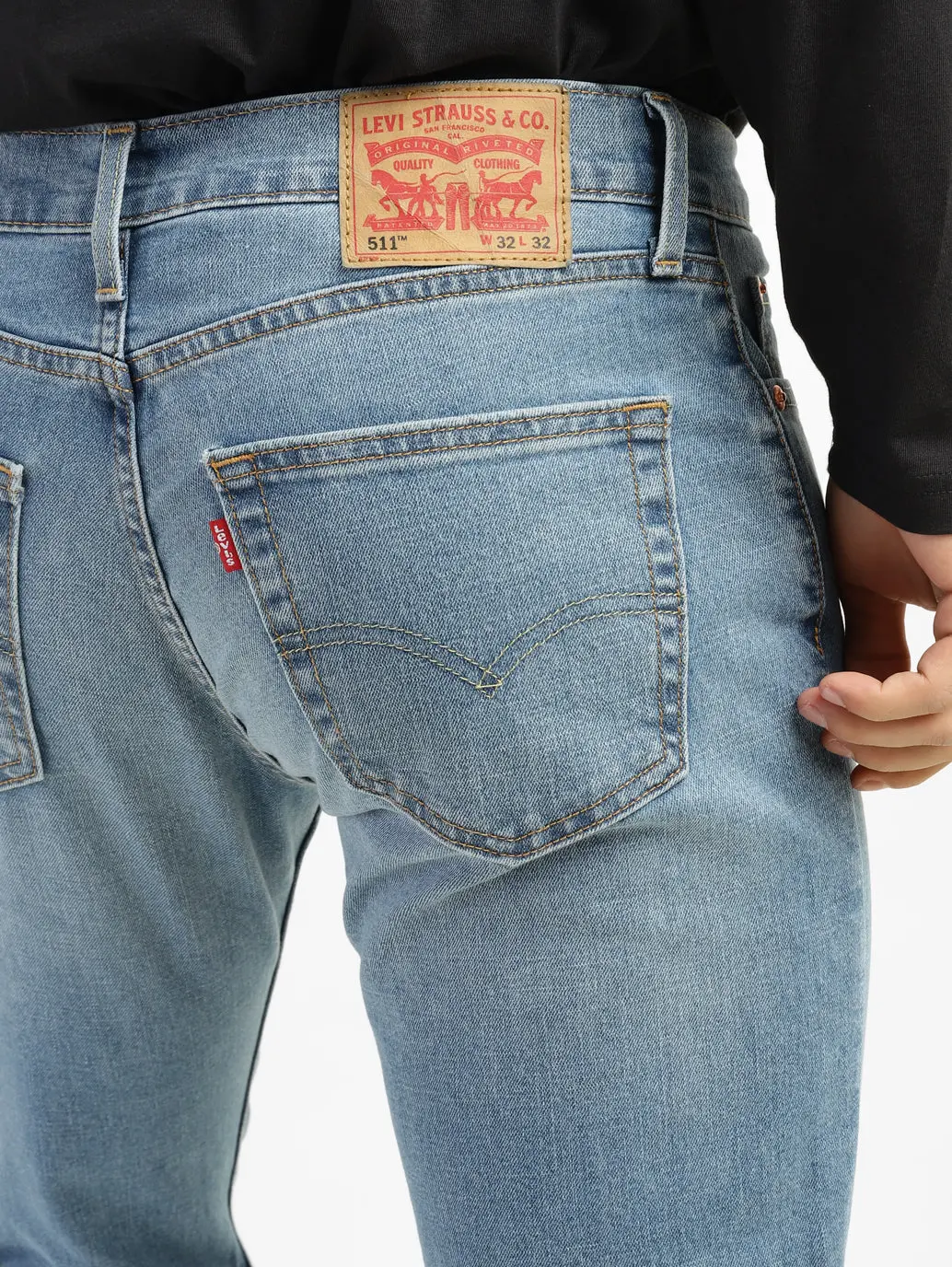 Men's 511 Blue Slim Fit Mid Rise Jeans 3