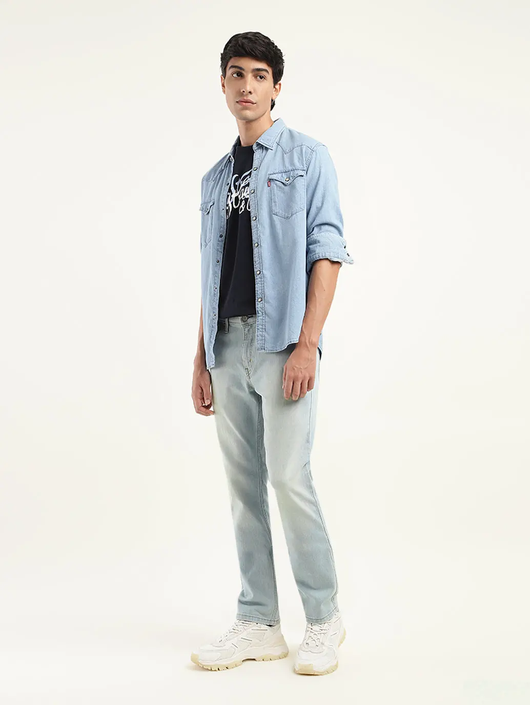 Men's 511 Blue Slim Fit Mid Rise Jeans 1