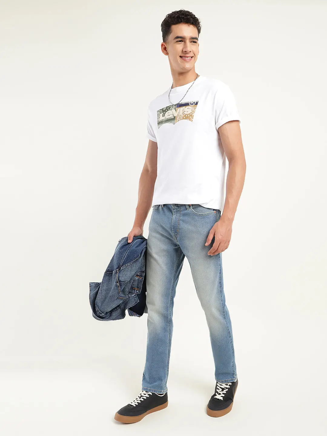 Men's 511 Blue Slim Fit Mid Rise Jeans 1